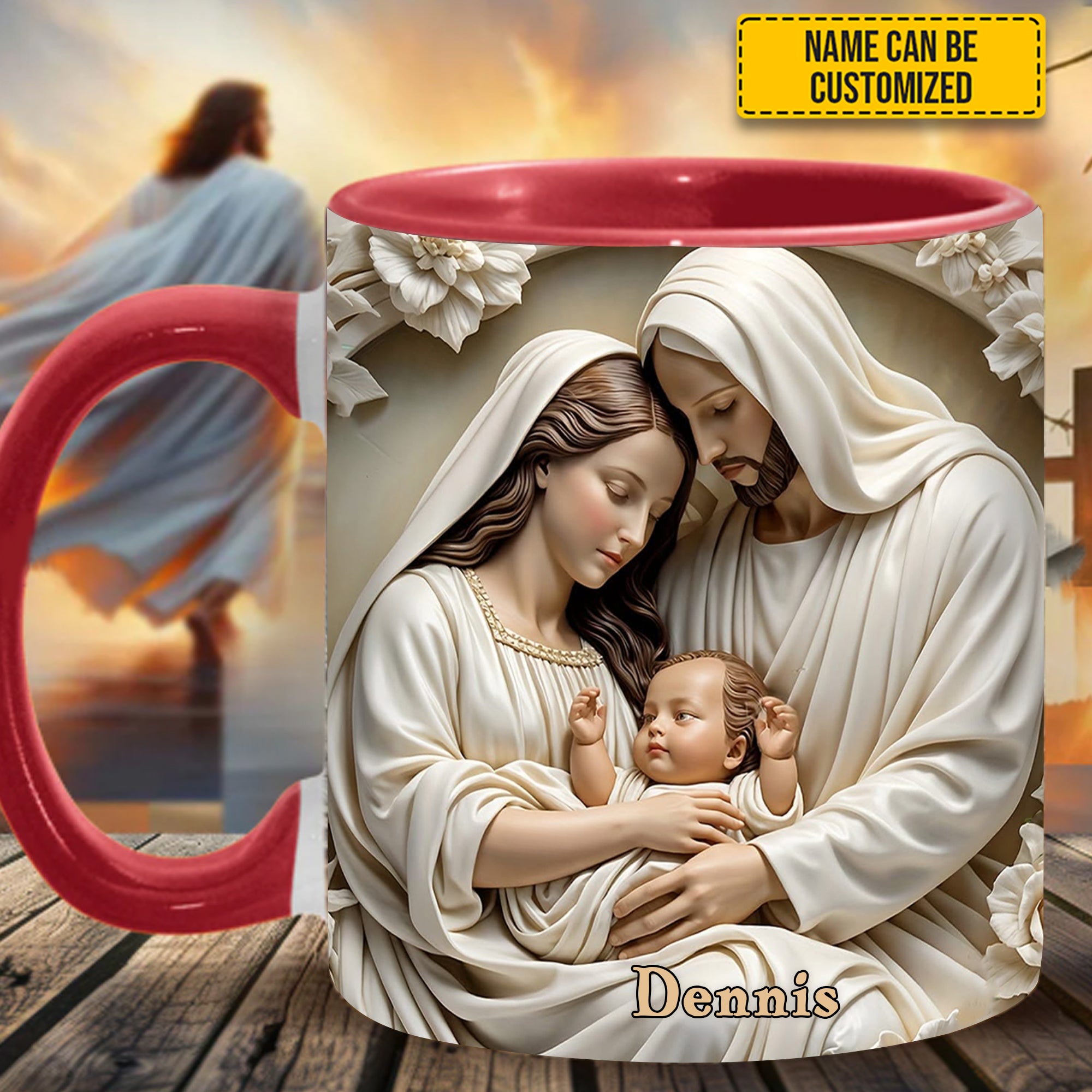 Holy Family Personalized Accent Mug Best Gift For Boyfriends