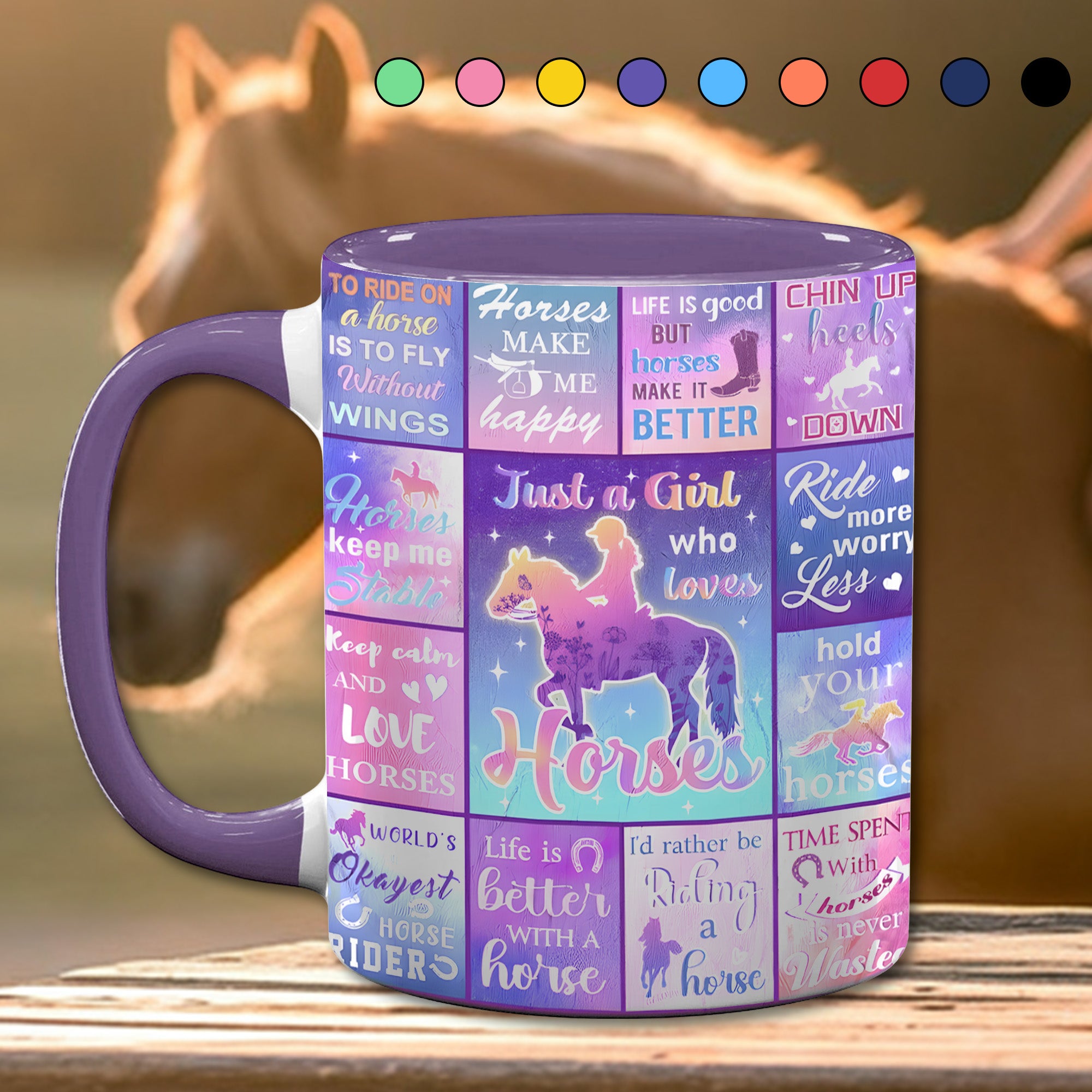 Horse Accent Mug Love Horse Gifts For Horse Lovers Woman - Image 13