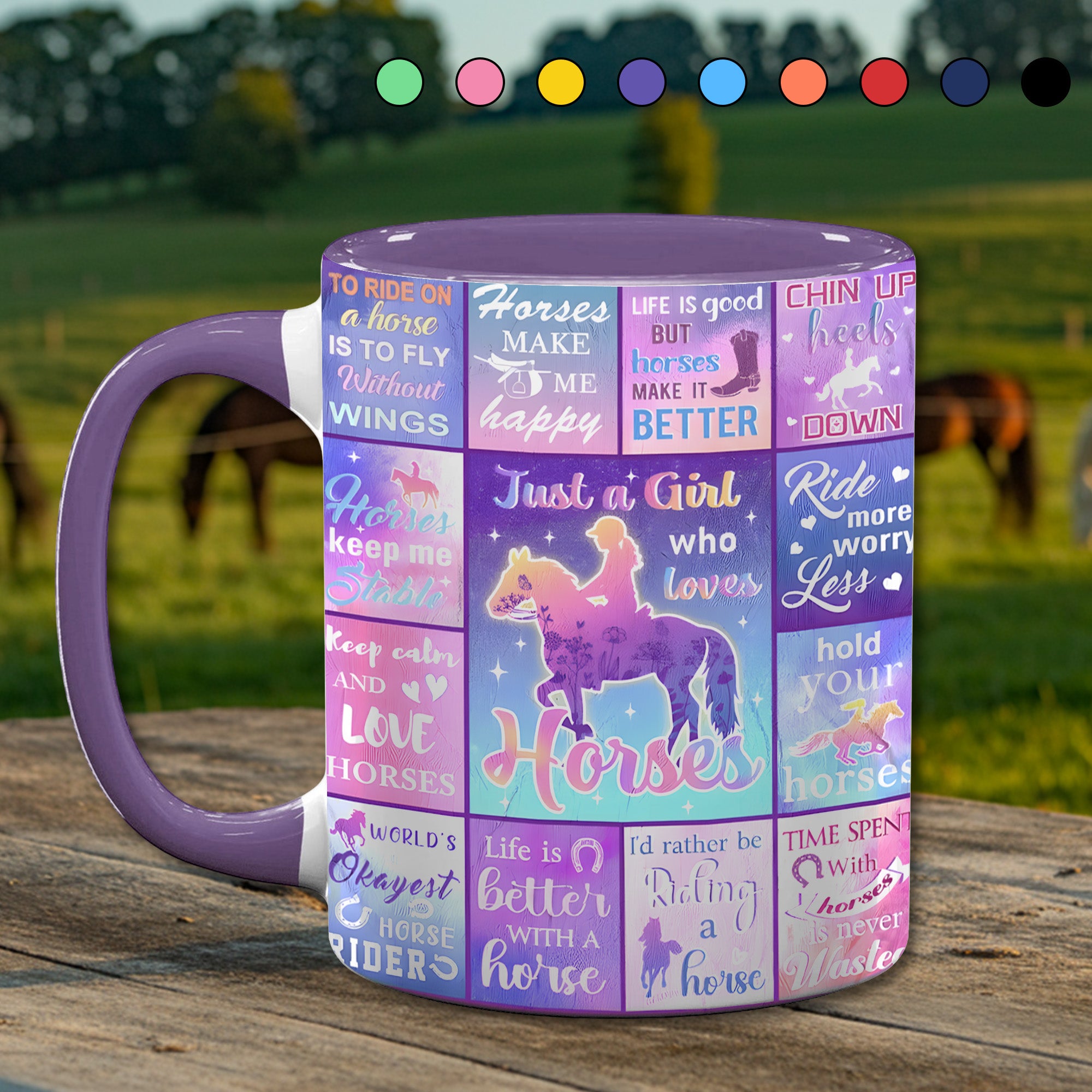 Horse Accent Mug Love Horse Gifts For Horse Lovers Woman - Image 12