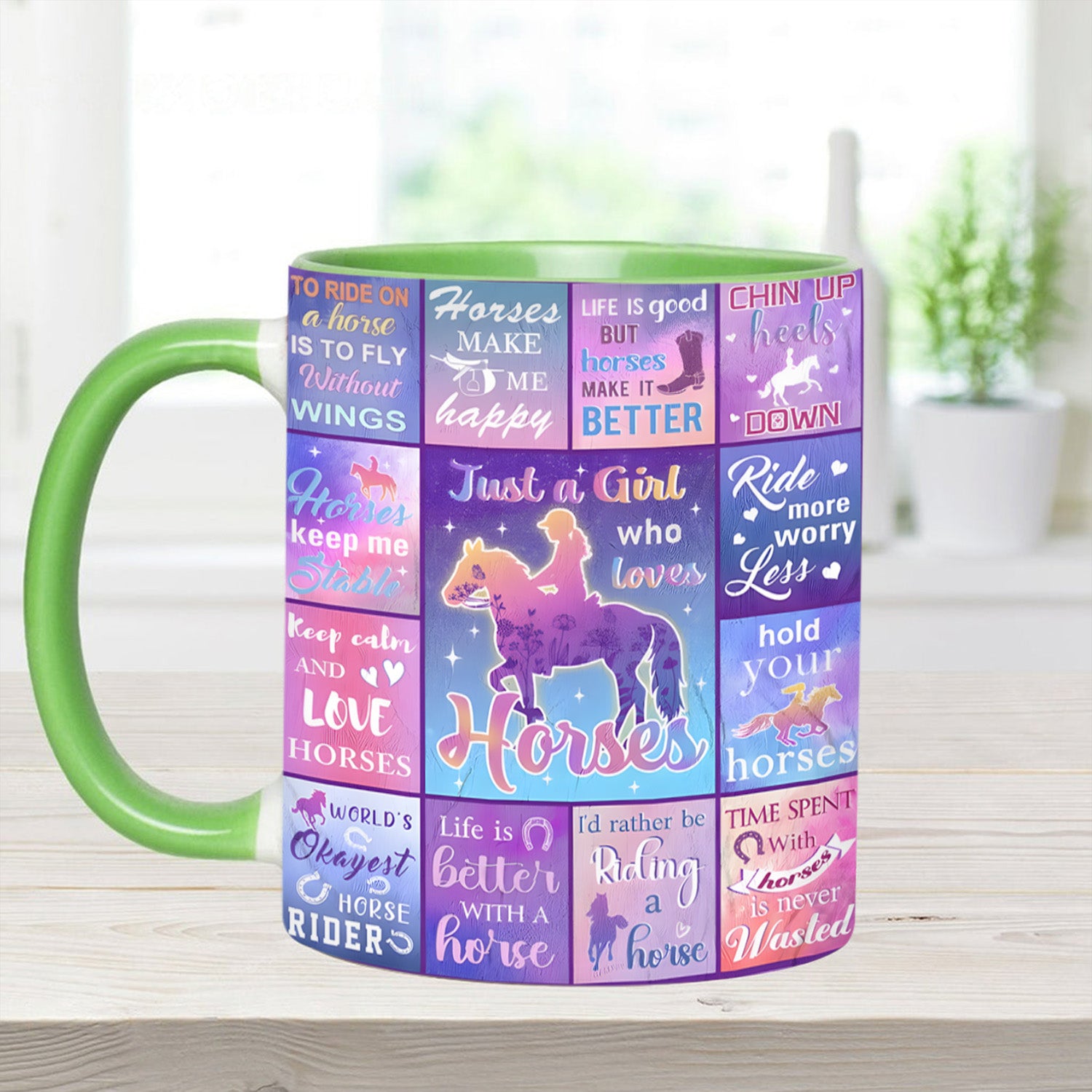 Horse Accent Mug Love Horse Gifts For Horse Lovers Woman - Image 3