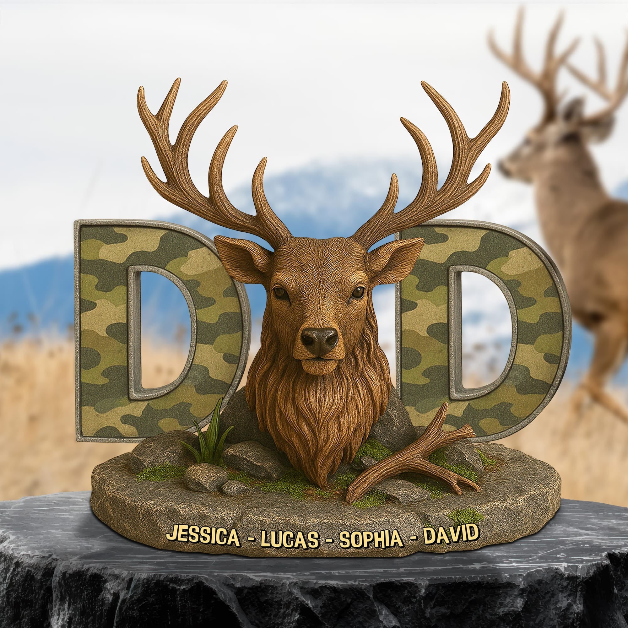 Hunting Deer Plaque Personalized Gifts For Dad Best Gifts For Hunters - Image 3