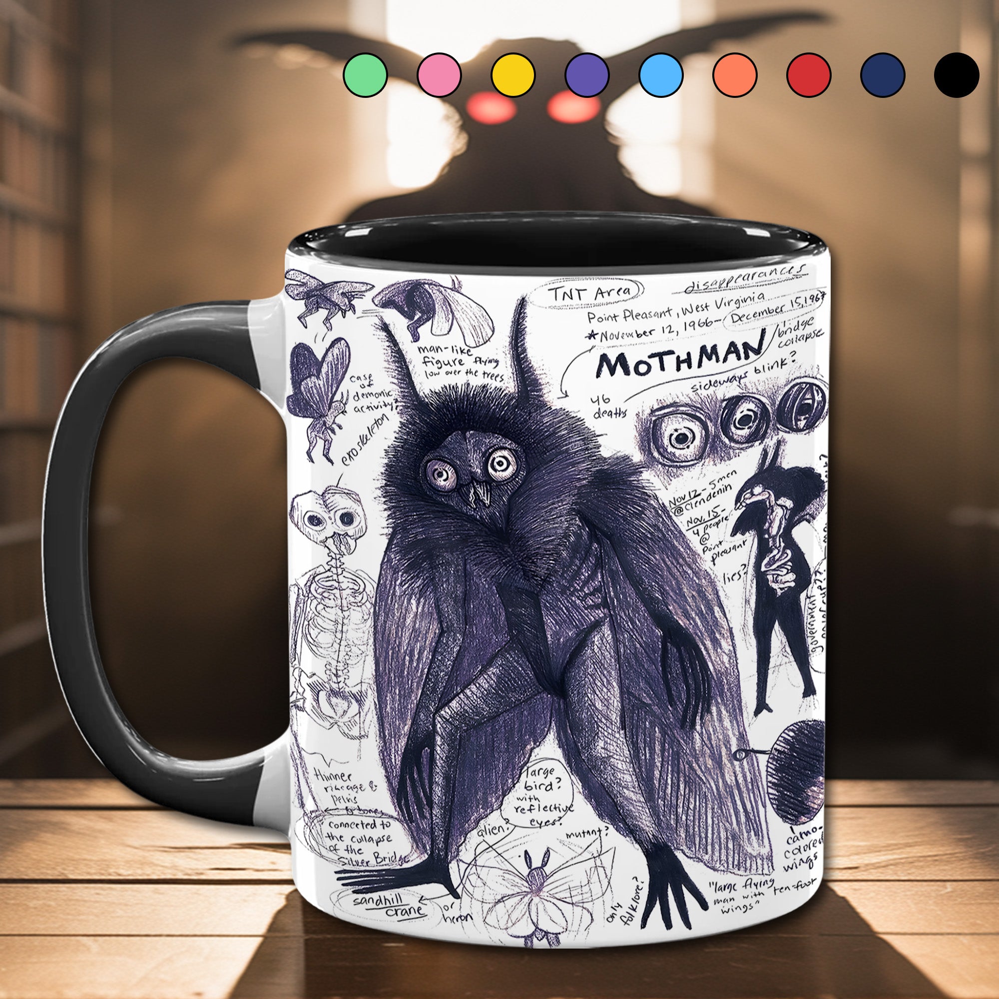 Mothman Mysteries Accent Mug Unique Gift For Grandma