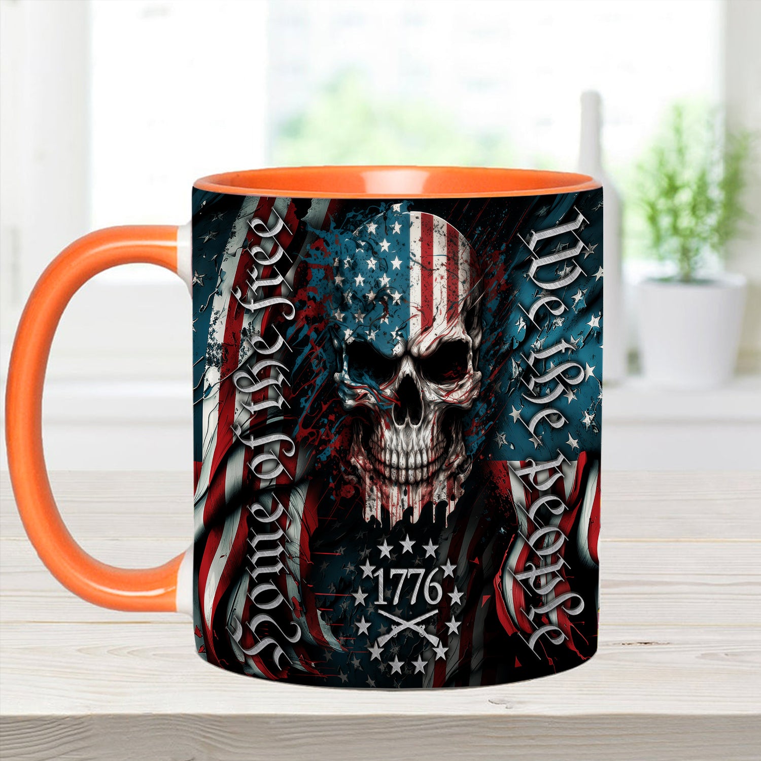 Patriotic Skull Accent Mug We Are People Skull Gifts For Men Women - Image 10