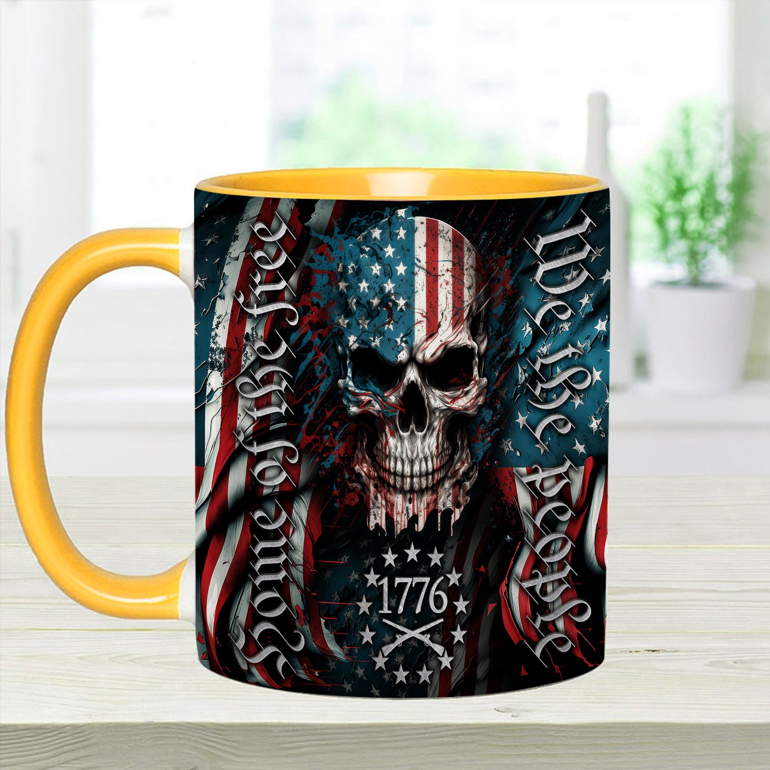 Patriotic Skull Accent Mug We Are People Skull Gifts For Men Women - Image 12