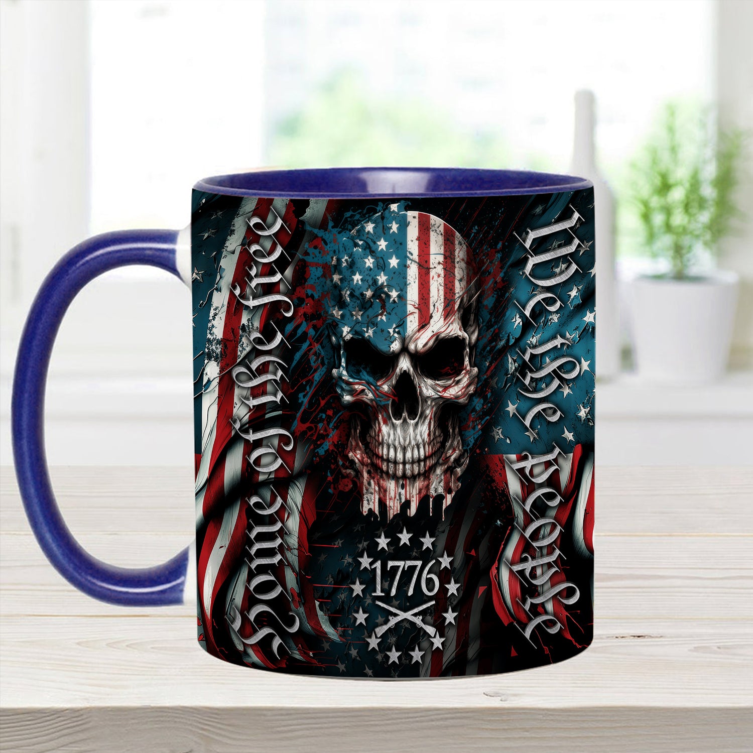Patriotic Skull Accent Mug We Are People Skull Gifts For Men Women - Image 9