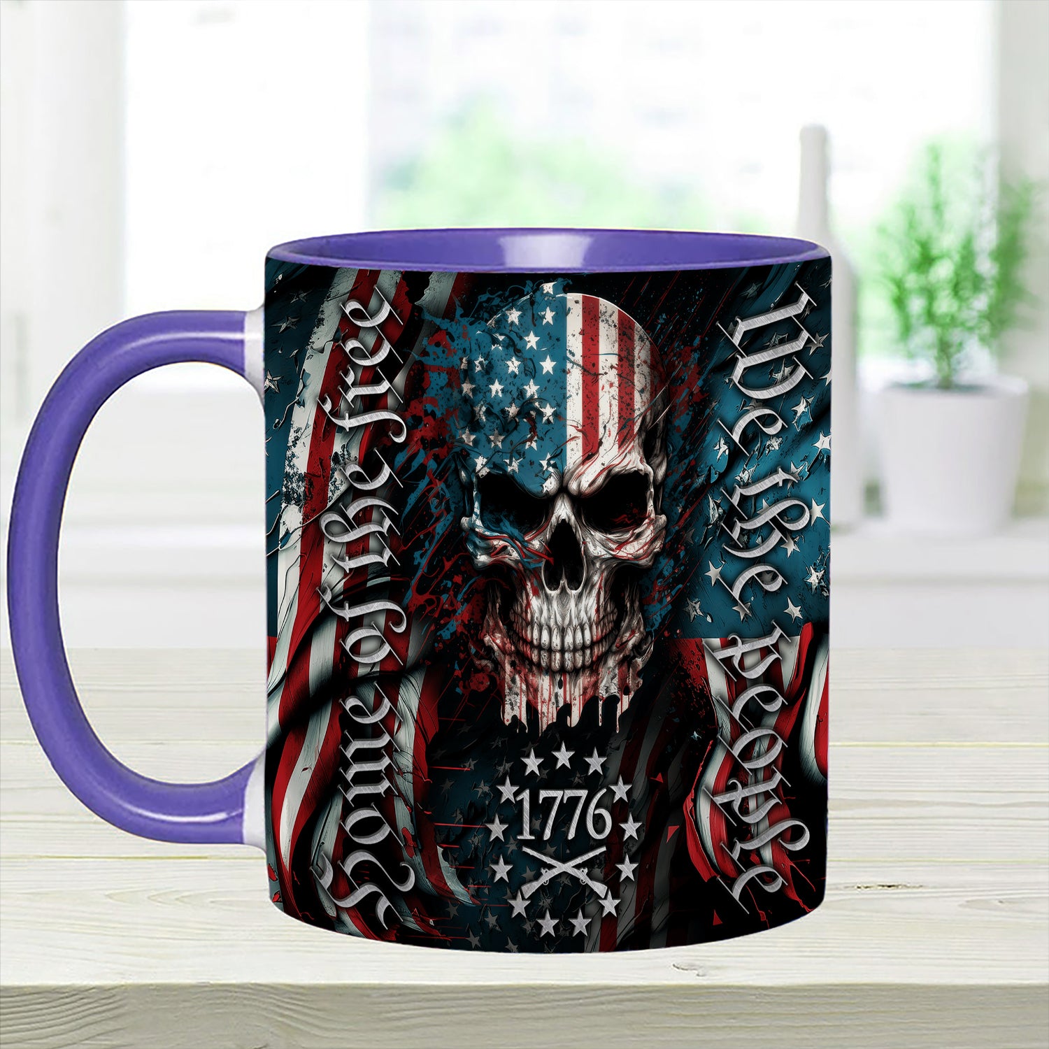 Patriotic Skull Accent Mug We Are People Skull Gifts For Men Women - Image 13