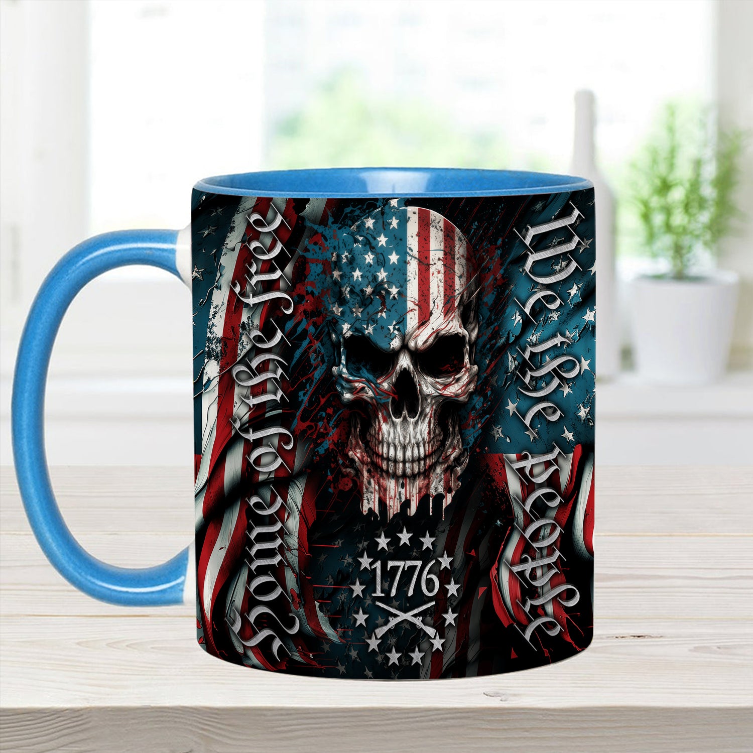 Patriotic Skull Accent Mug We Are People Skull Gifts For Men Women - Image 8