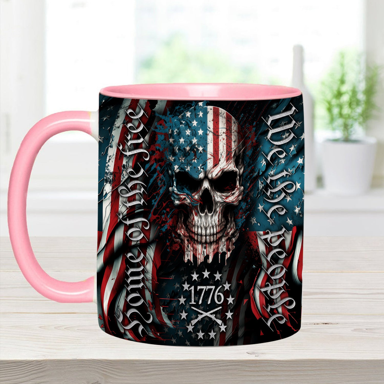 Patriotic Skull Accent Mug We Are People Skull Gifts For Men Women - Image 11