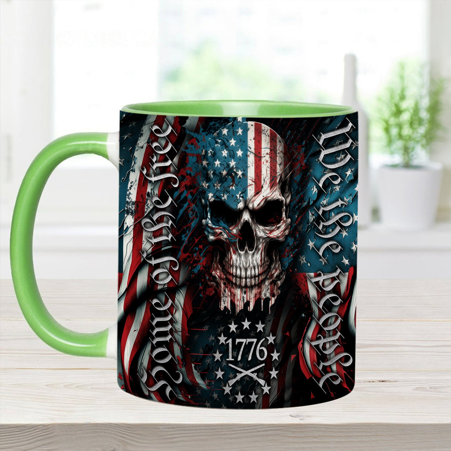 Patriotic Skull Accent Mug We Are People Skull Gifts For Men Women - Image 7