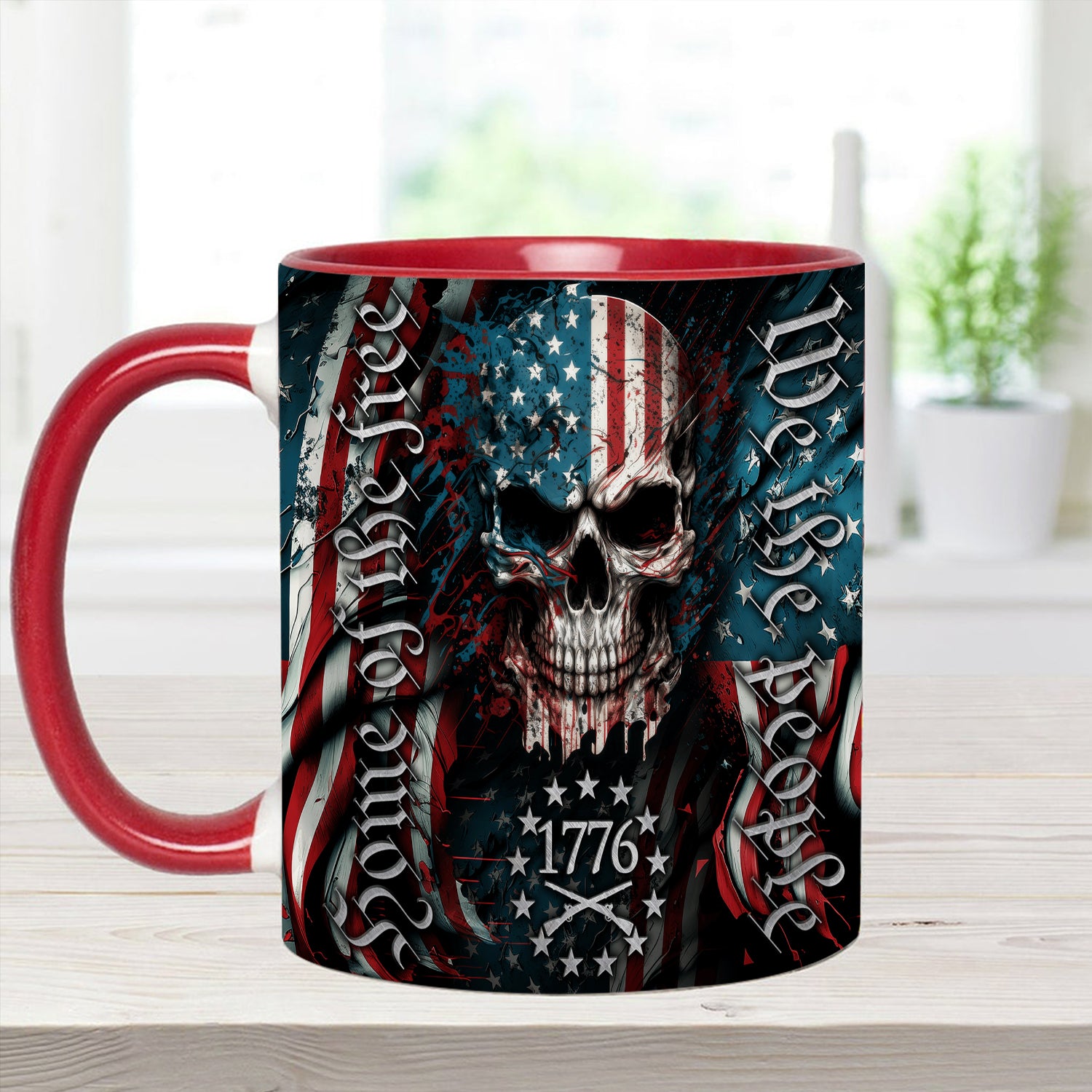 Patriotic Skull Accent Mug We Are People Skull Gifts For Men Women - Image 6