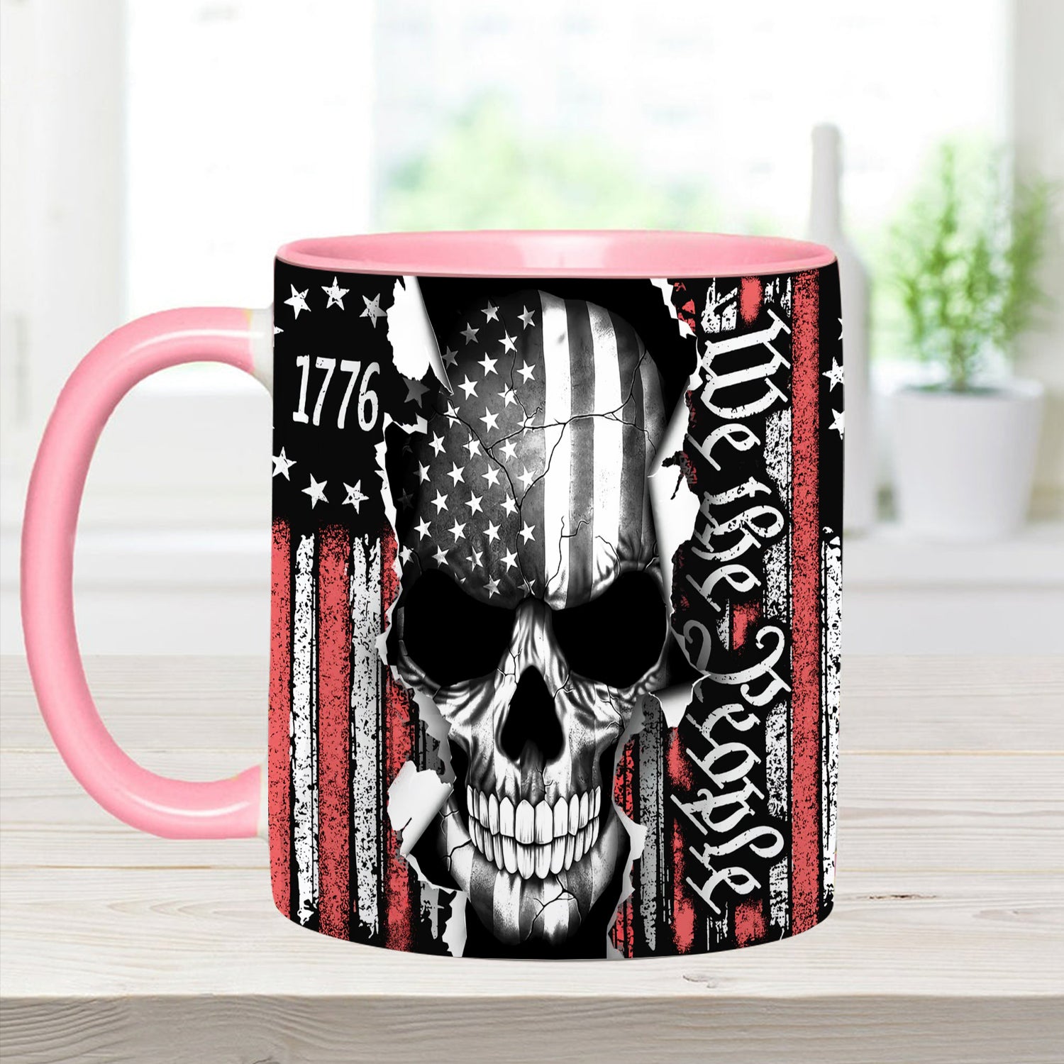Patriotic Skull Accent Mug We The People Gifts With Skulls On Them - Image 5