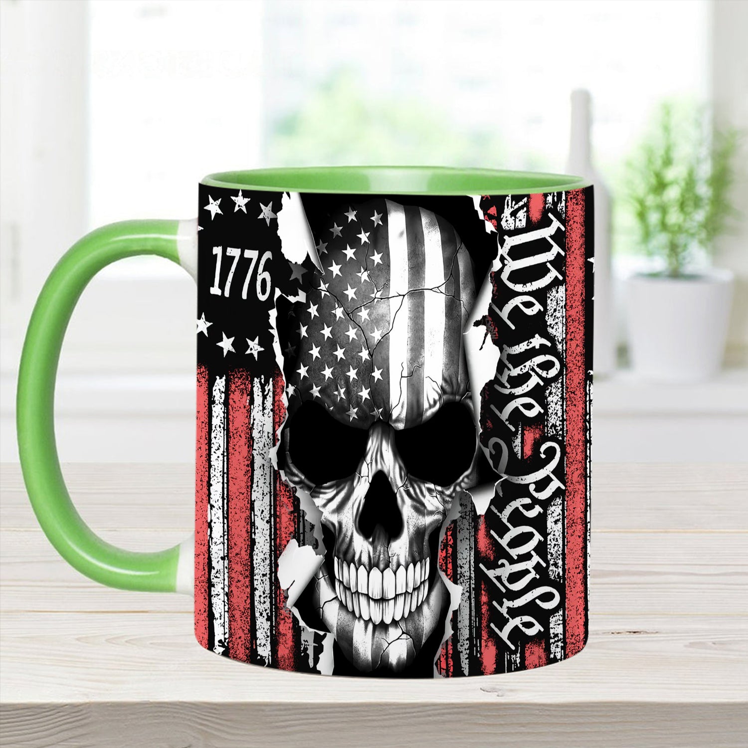Patriotic Skull Accent Mug We The People Gifts With Skulls On Them - Image 7