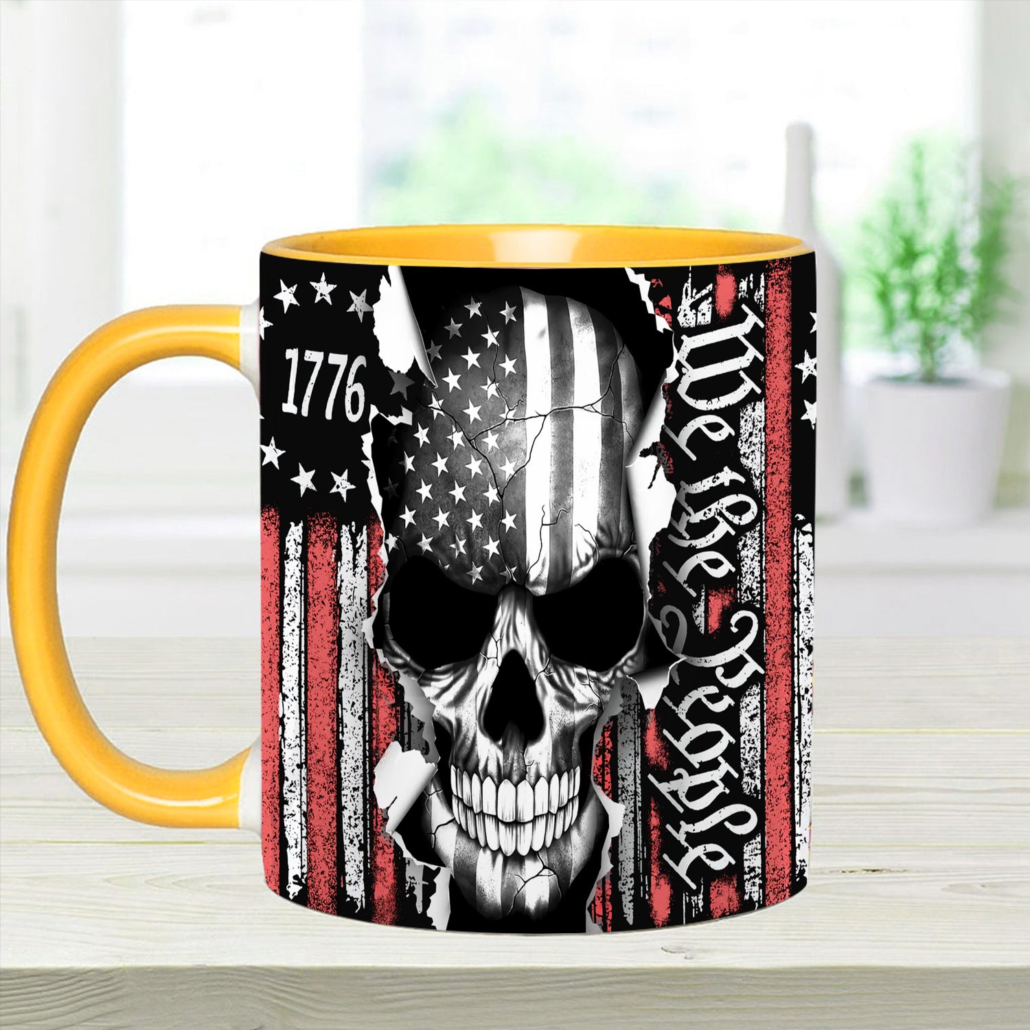 Patriotic Skull Accent Mug We The People Gifts With Skulls On Them - Image 9