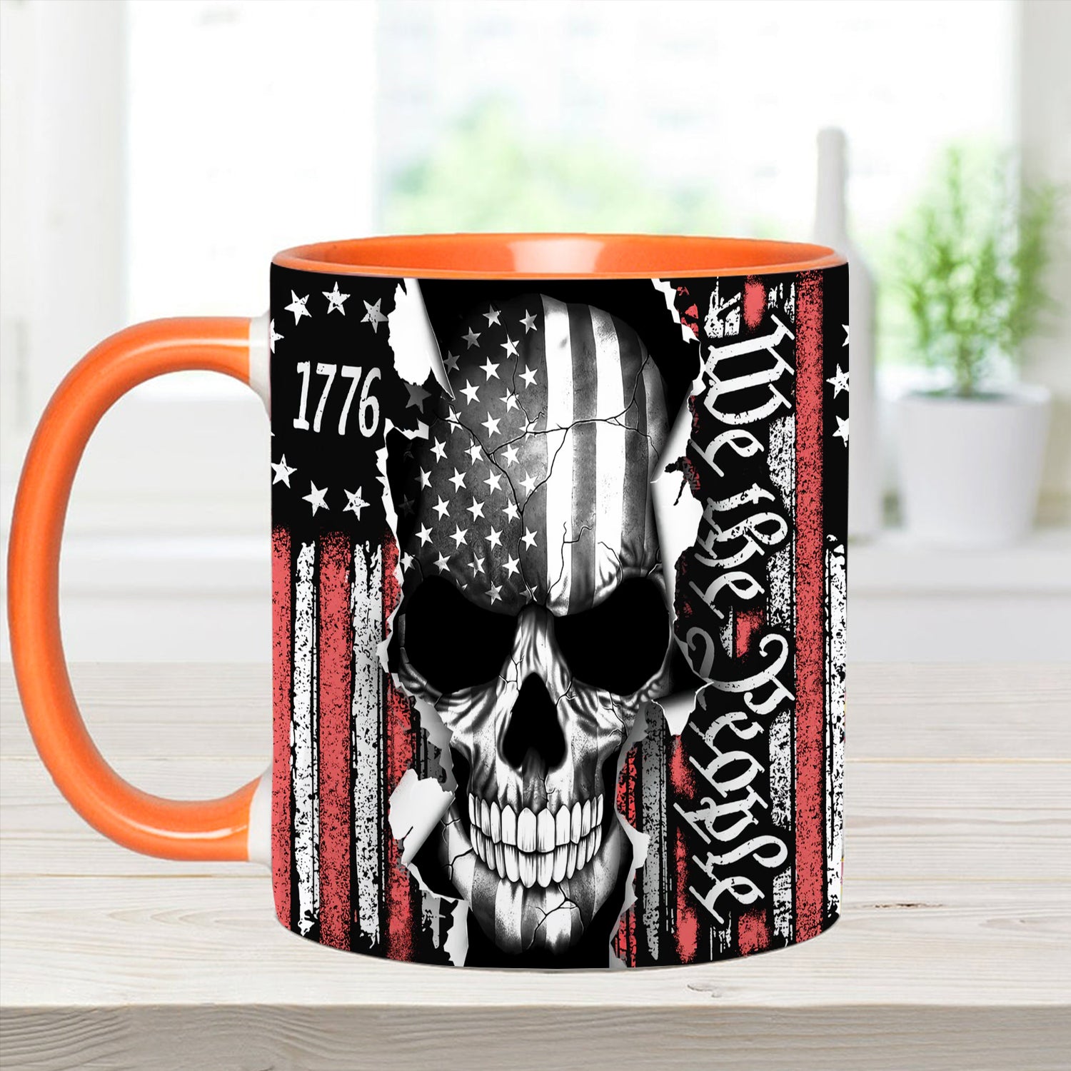 Patriotic Skull Accent Mug We The People Gifts With Skulls On Them - Image 6