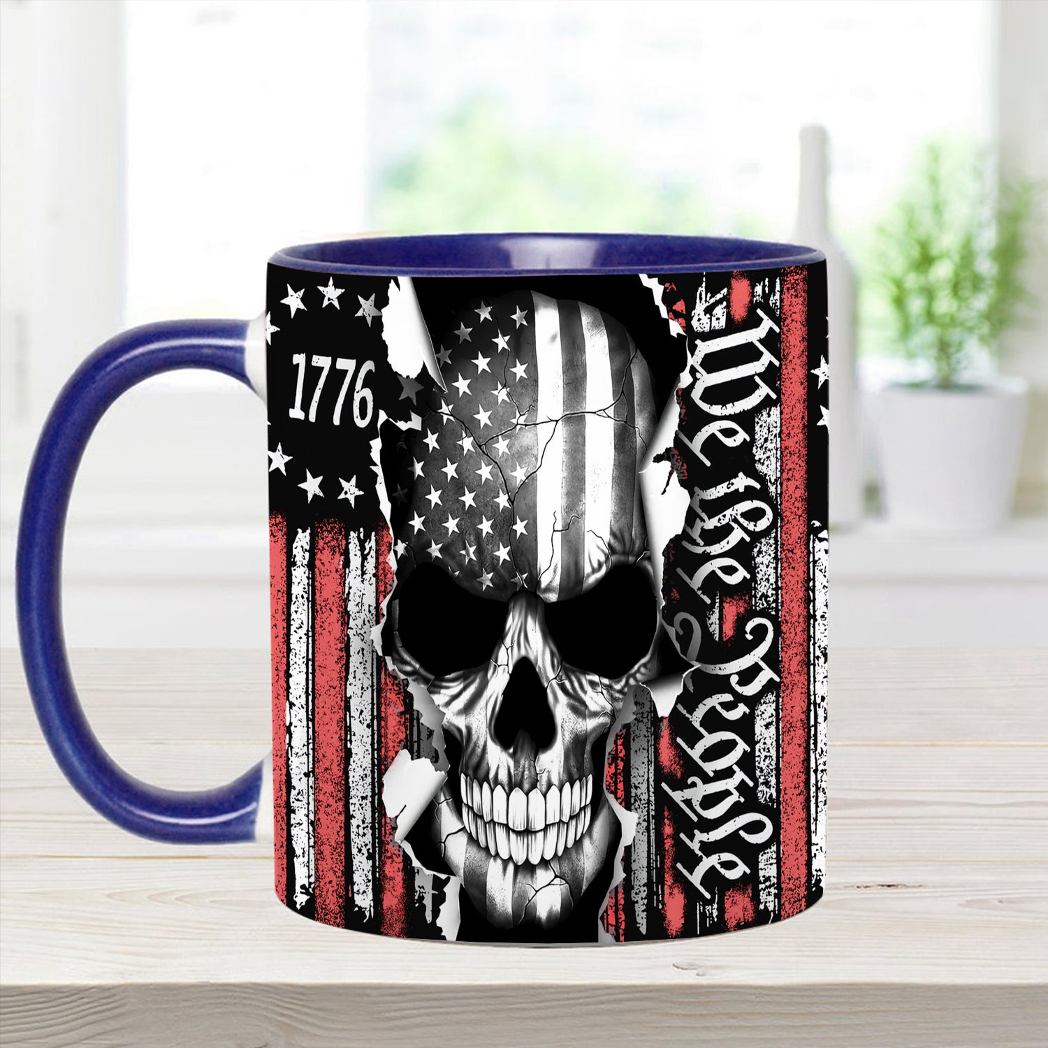 Patriotic Skull Accent Mug We The People Gifts With Skulls On Them - Image 10