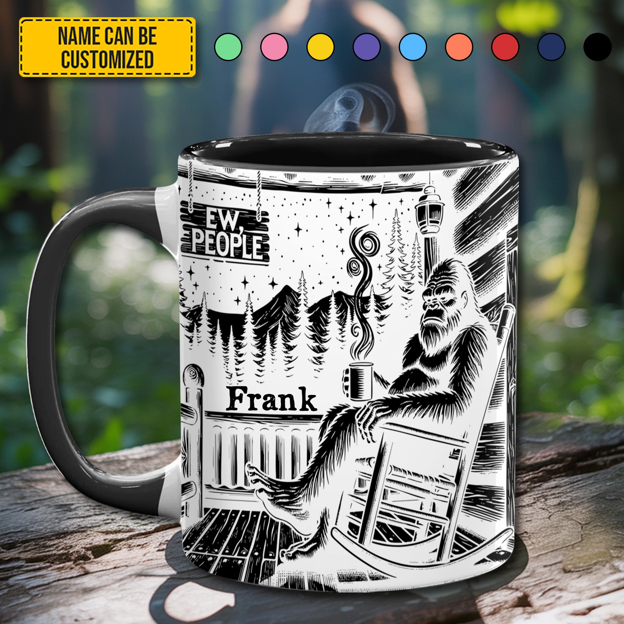 Personalized Accent Mug Bigfoot accent mug Bigfoot Great Gifts For Him