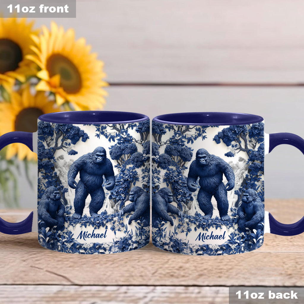 Personalized Accent Mug Bigfoot Summer Vibes Bigfoot Novelty Gifts For Son - Image 3