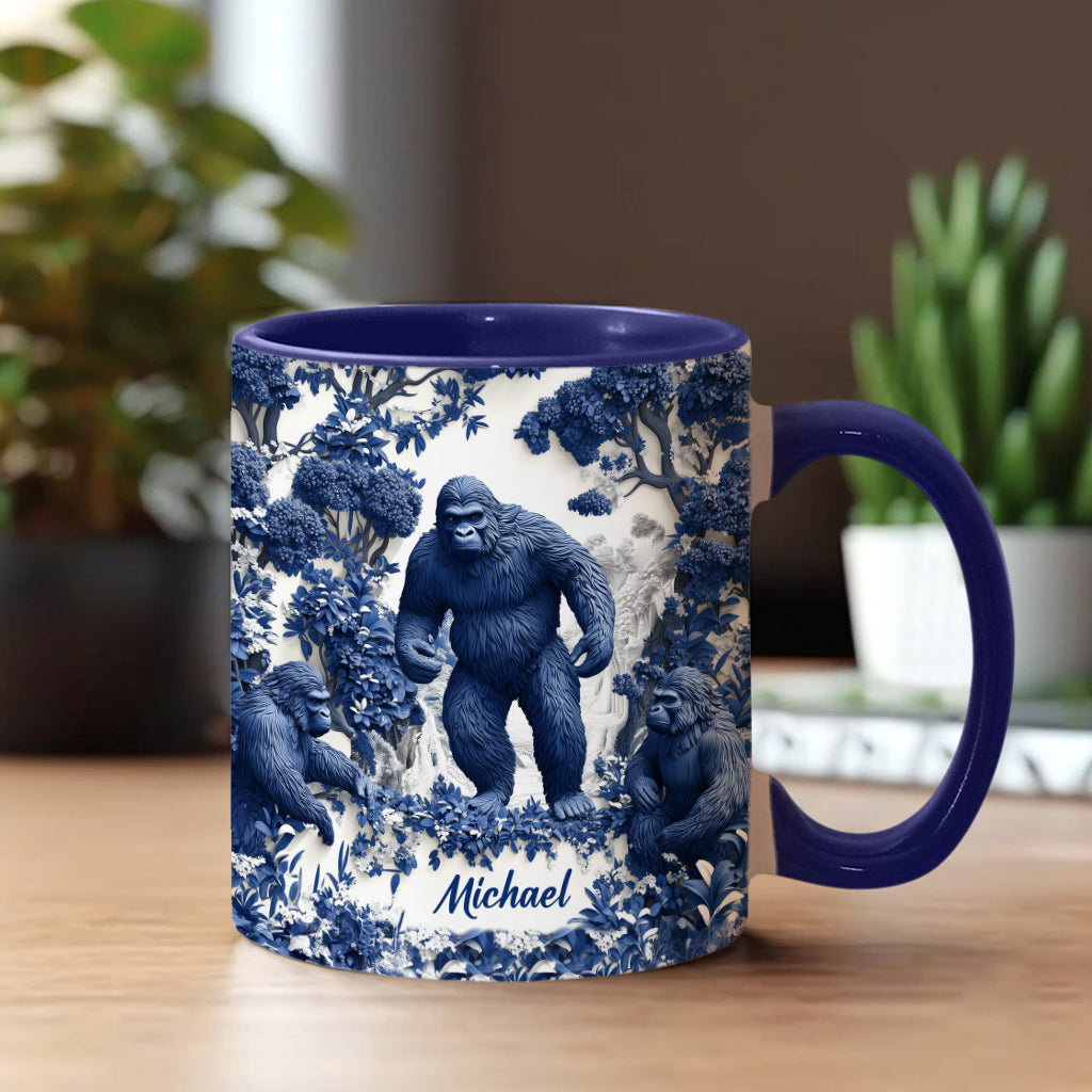Personalized Accent Mug Bigfoot Summer Vibes Bigfoot Novelty Gifts For Son - Image 2