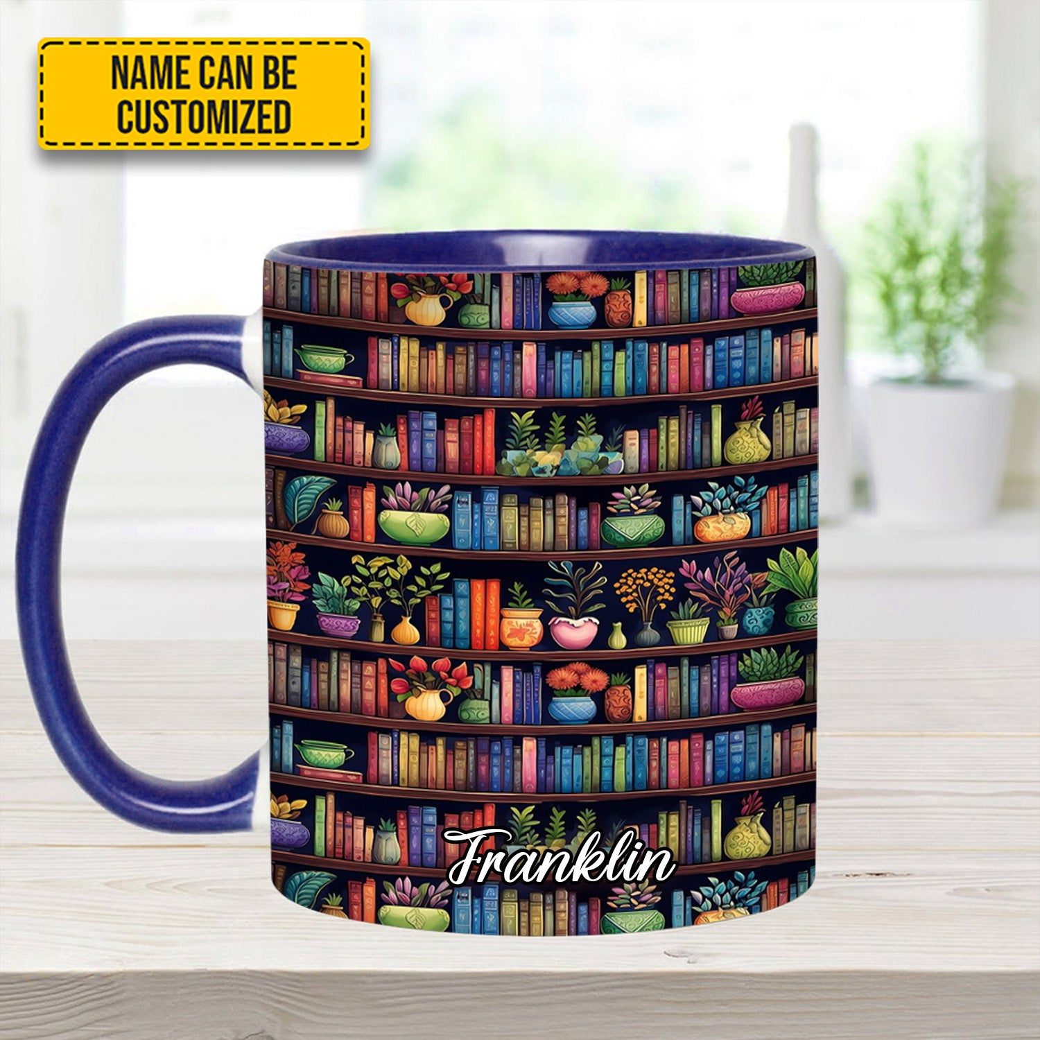 Personalized Accent Mug Bookish Floral Unique Gift Ideas For Grandma - Image 10