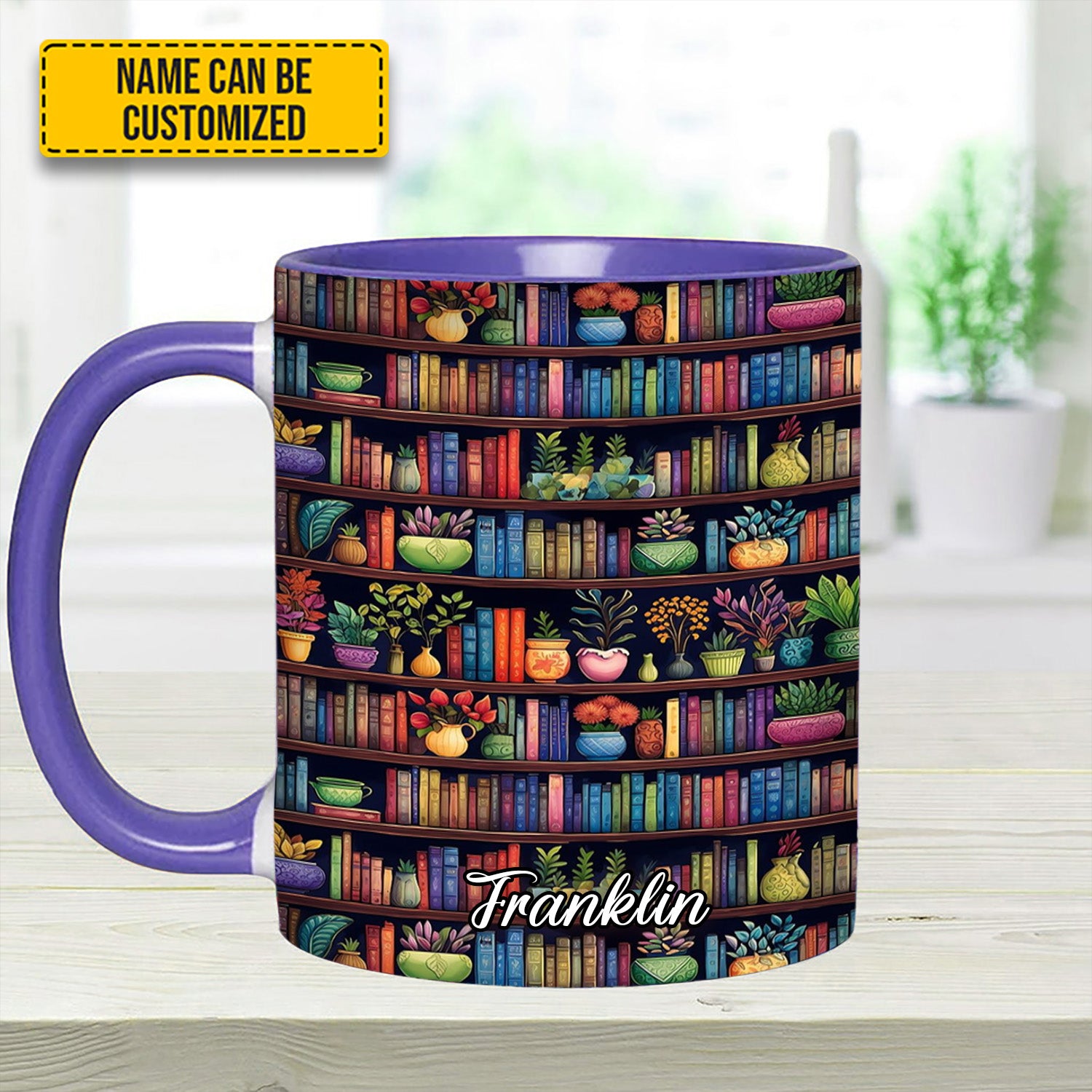 Personalized Accent Mug Bookish Floral Unique Gift Ideas For Grandma - Image 14