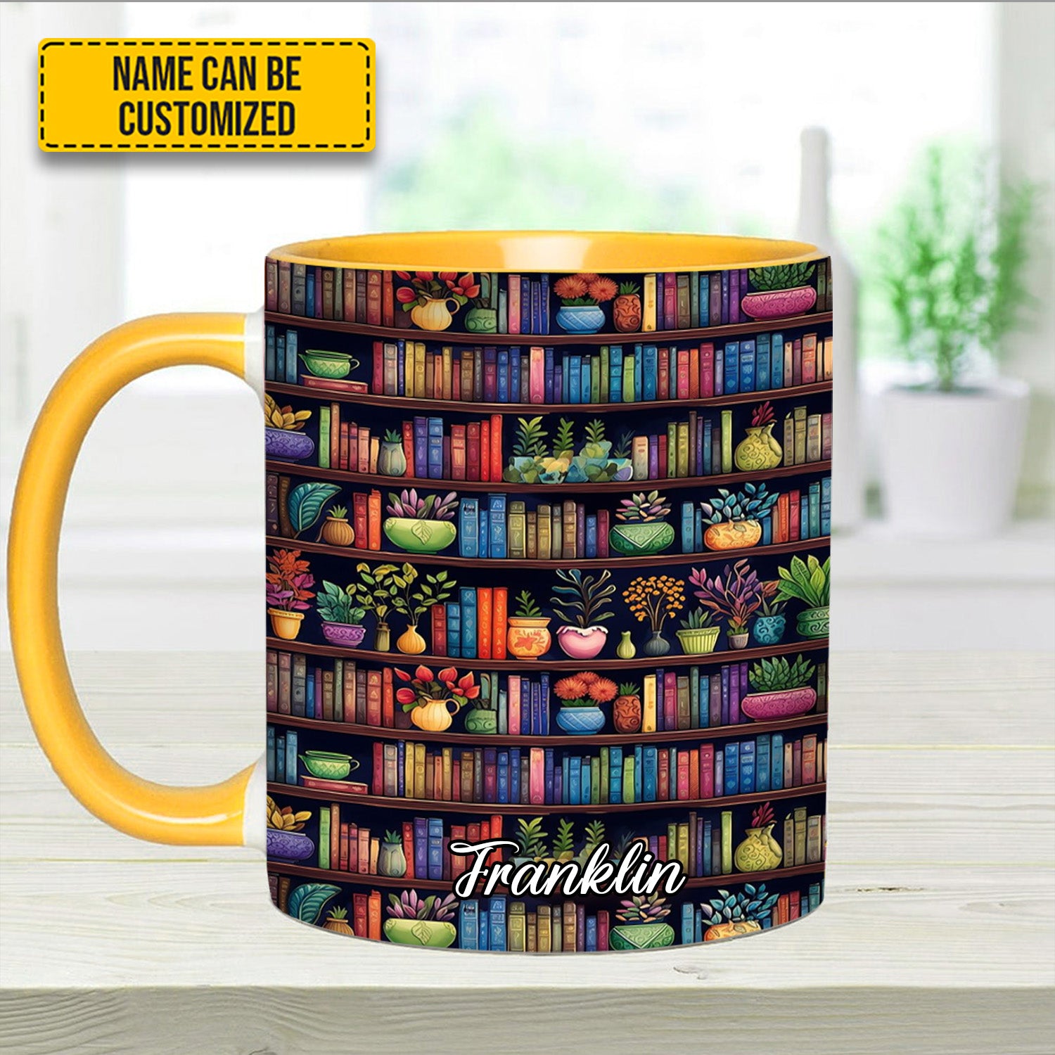 Personalized Accent Mug Bookish Floral Unique Gift Ideas For Grandma - Image 13