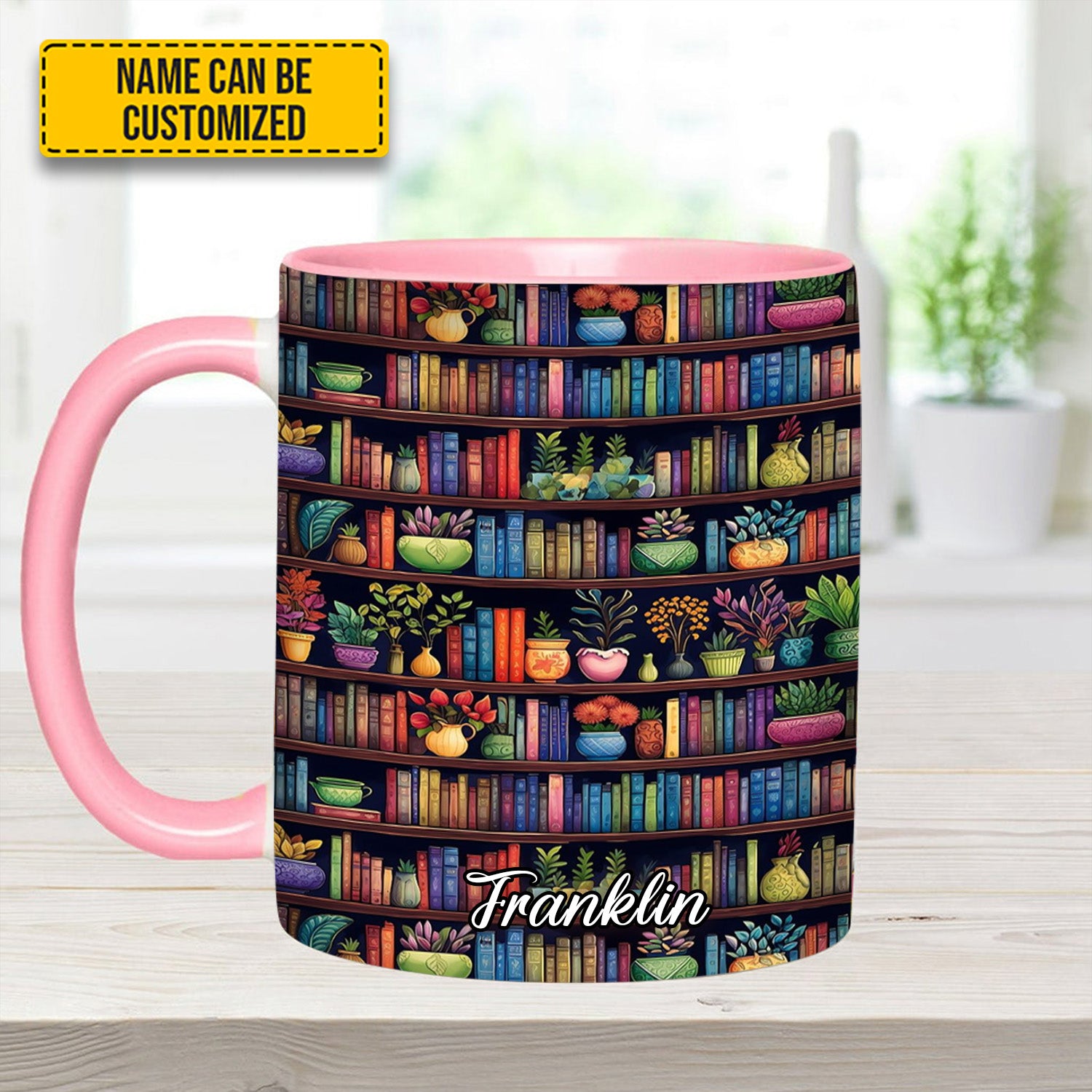 Personalized Accent Mug Bookish Floral Unique Gift Ideas For Grandma - Image 12