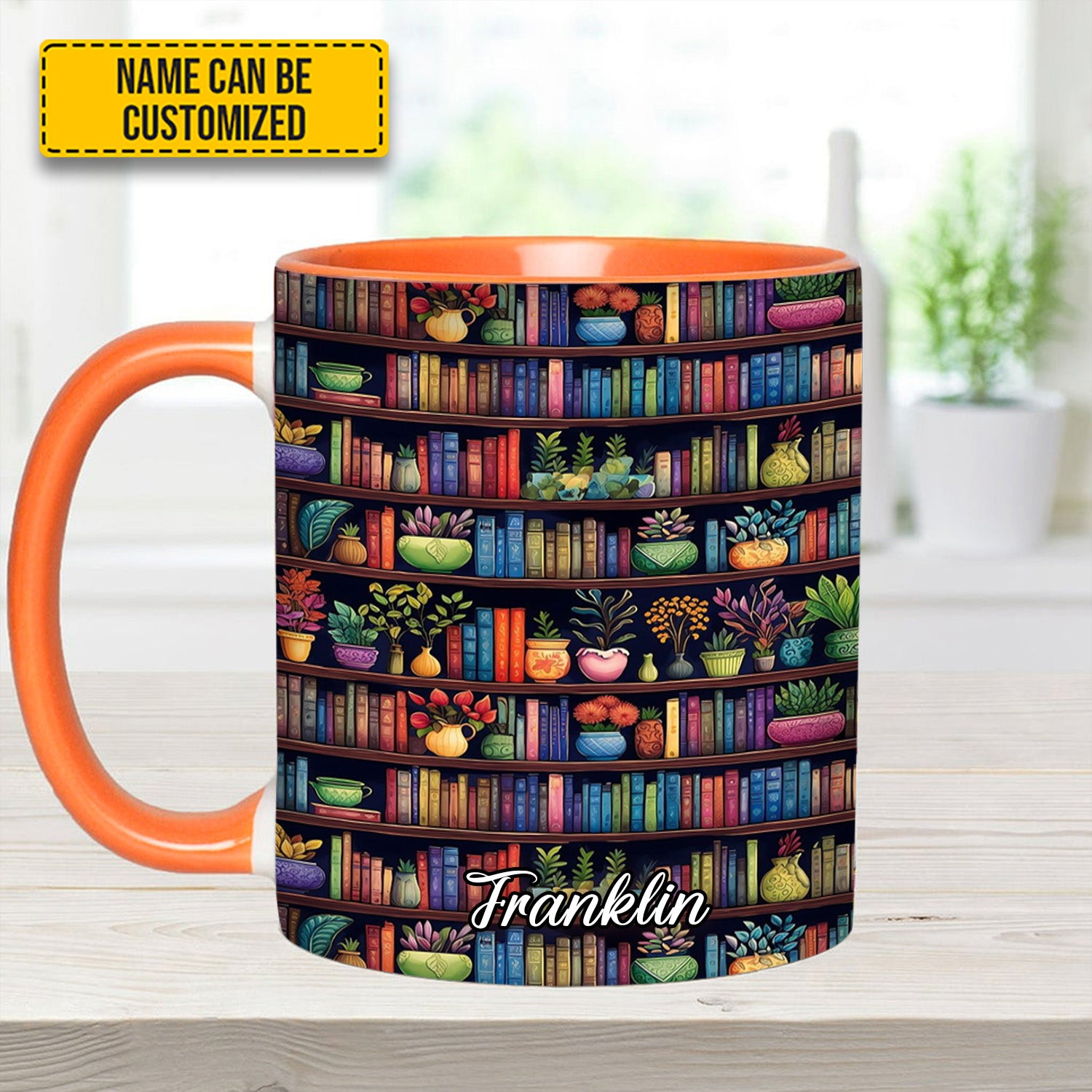 Personalized Accent Mug Bookish Floral Unique Gift Ideas For Grandma - Image 11