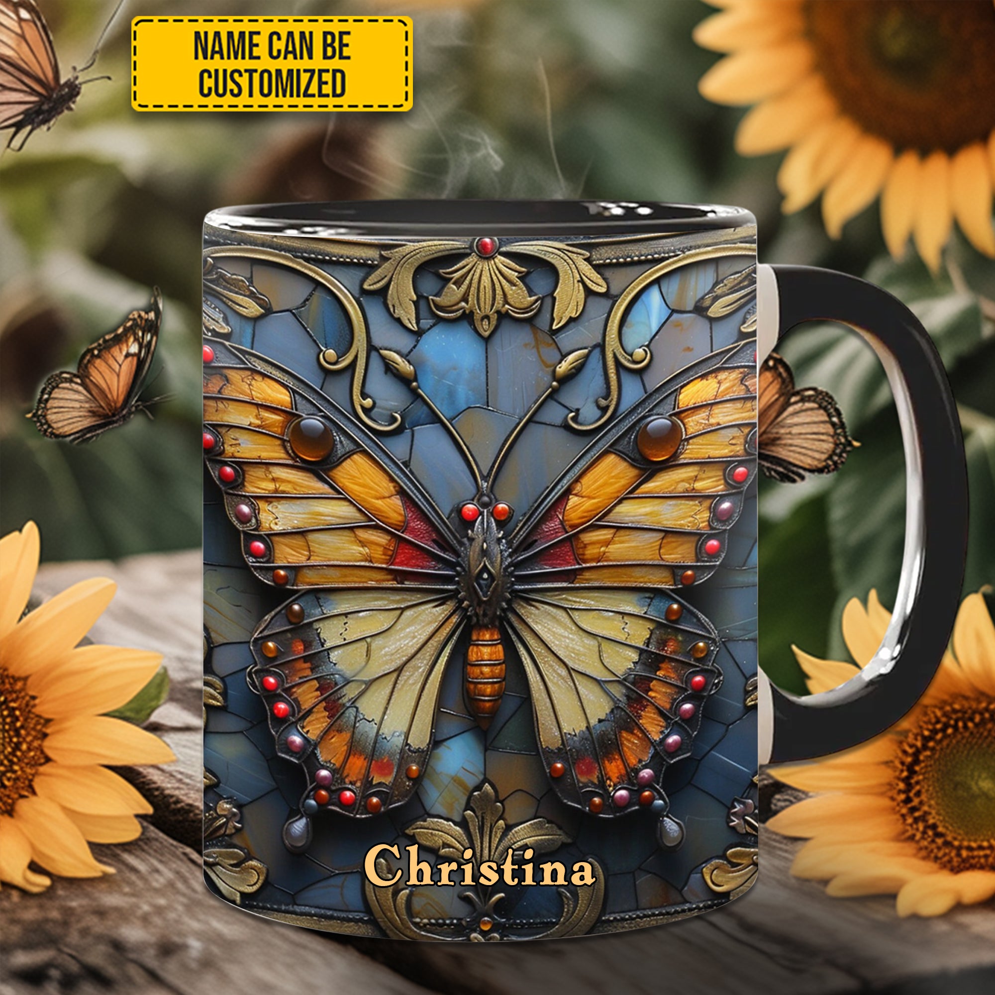 Personalized Accent Mug Butterfly Accent Mug Best Butterfly over Gifts For Mom
