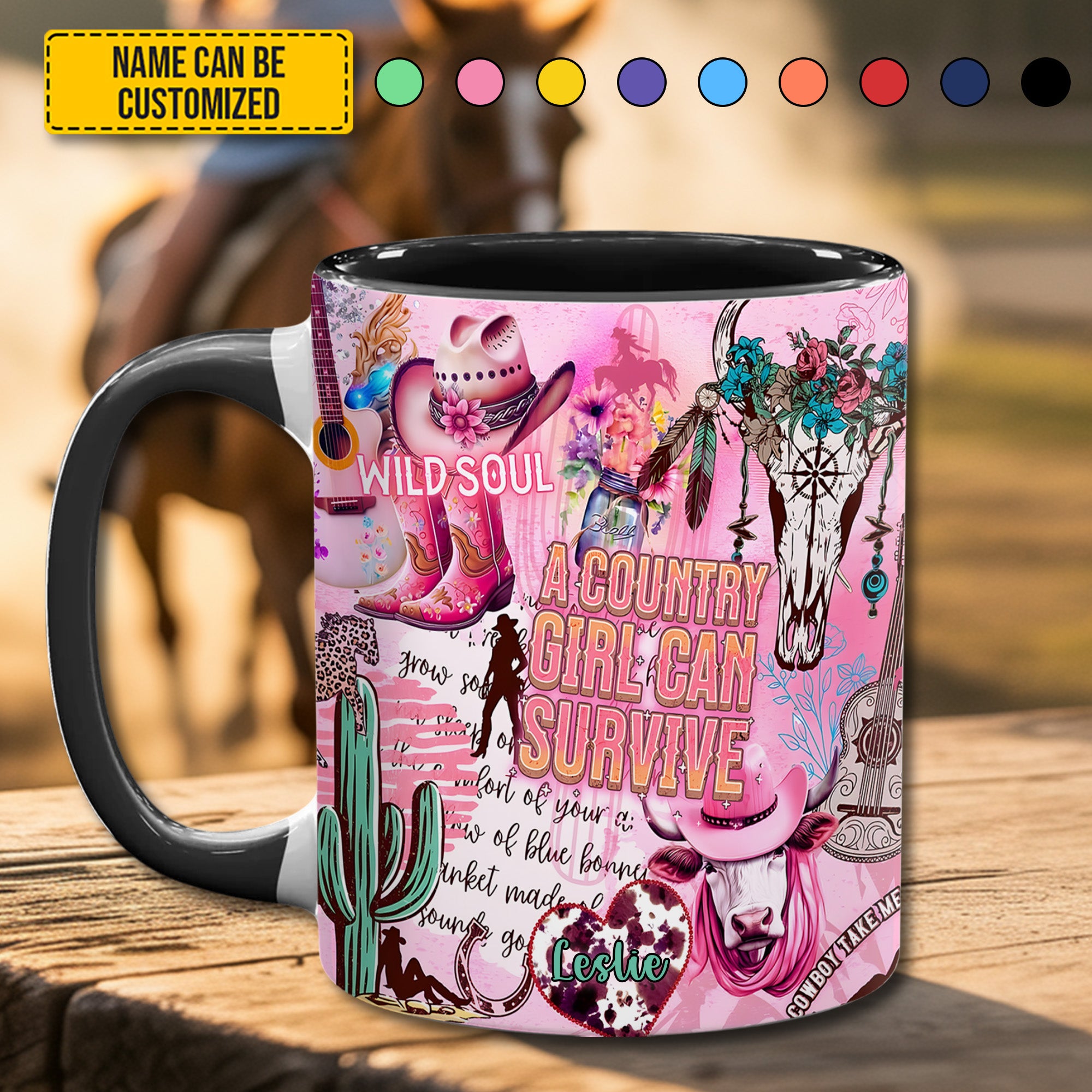 Personalized Accent Mug Country Girl Gift For Daughter - Image 2
