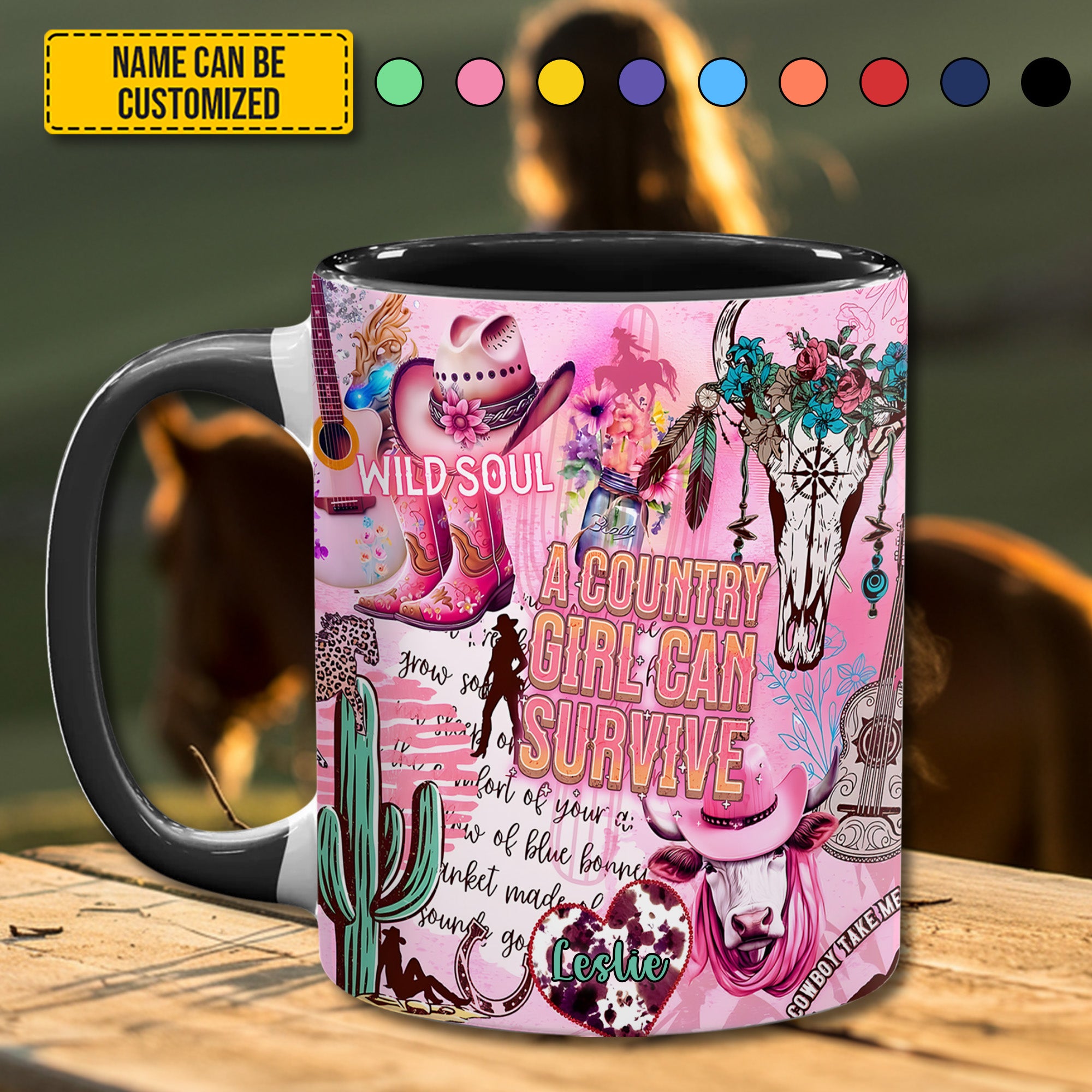 Personalized Accent Mug Country Girl Gift For Daughter - Image 4
