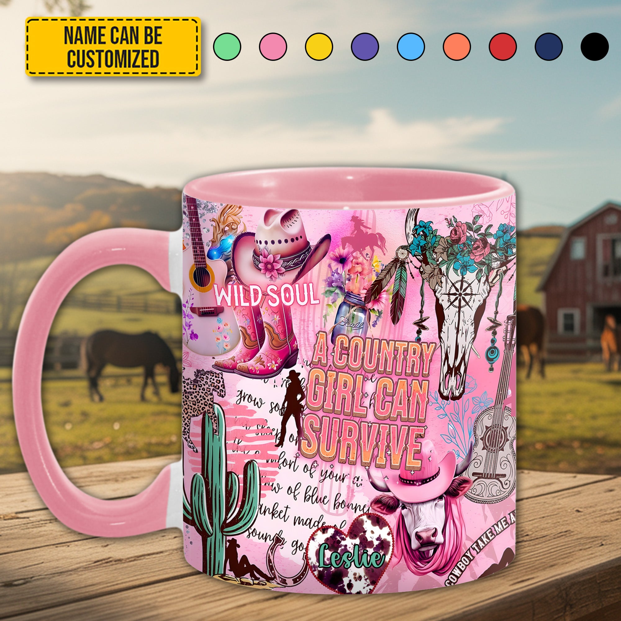 Personalized Accent Mug Country Girl Gift For Daughter - Image 3
