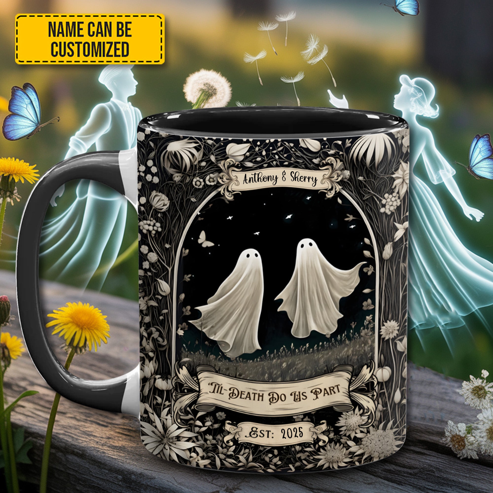 Personalized Accent Mug Couple Ghost Gift For Couple - Image 4