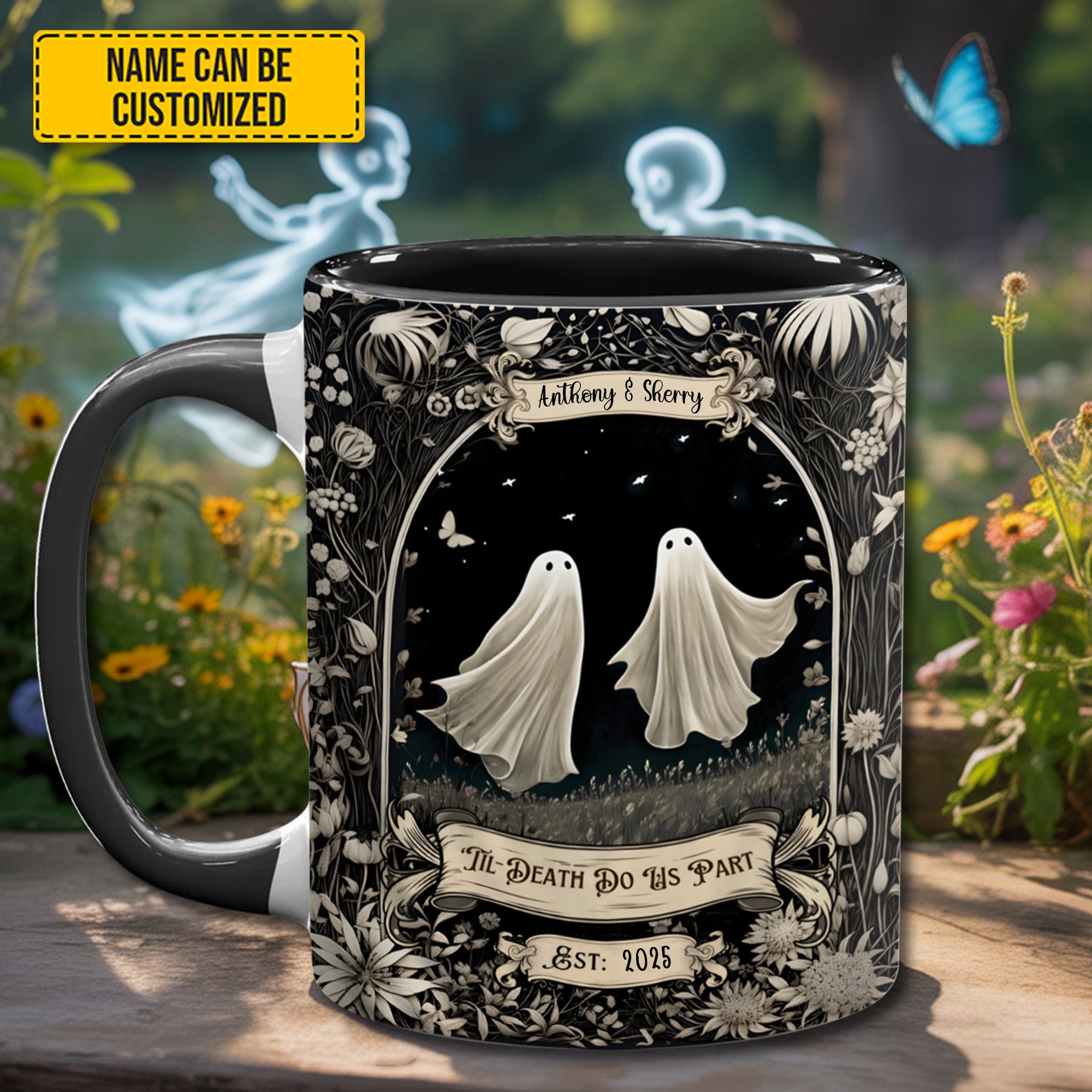 Personalized Accent Mug Couple Ghost Gift For Couple - Image 2