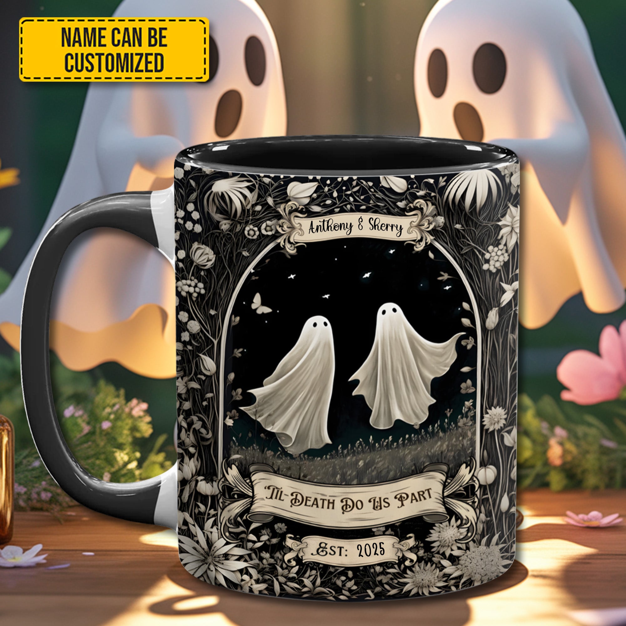 Personalized Accent Mug Couple Ghost Gift For Couple - Image 3