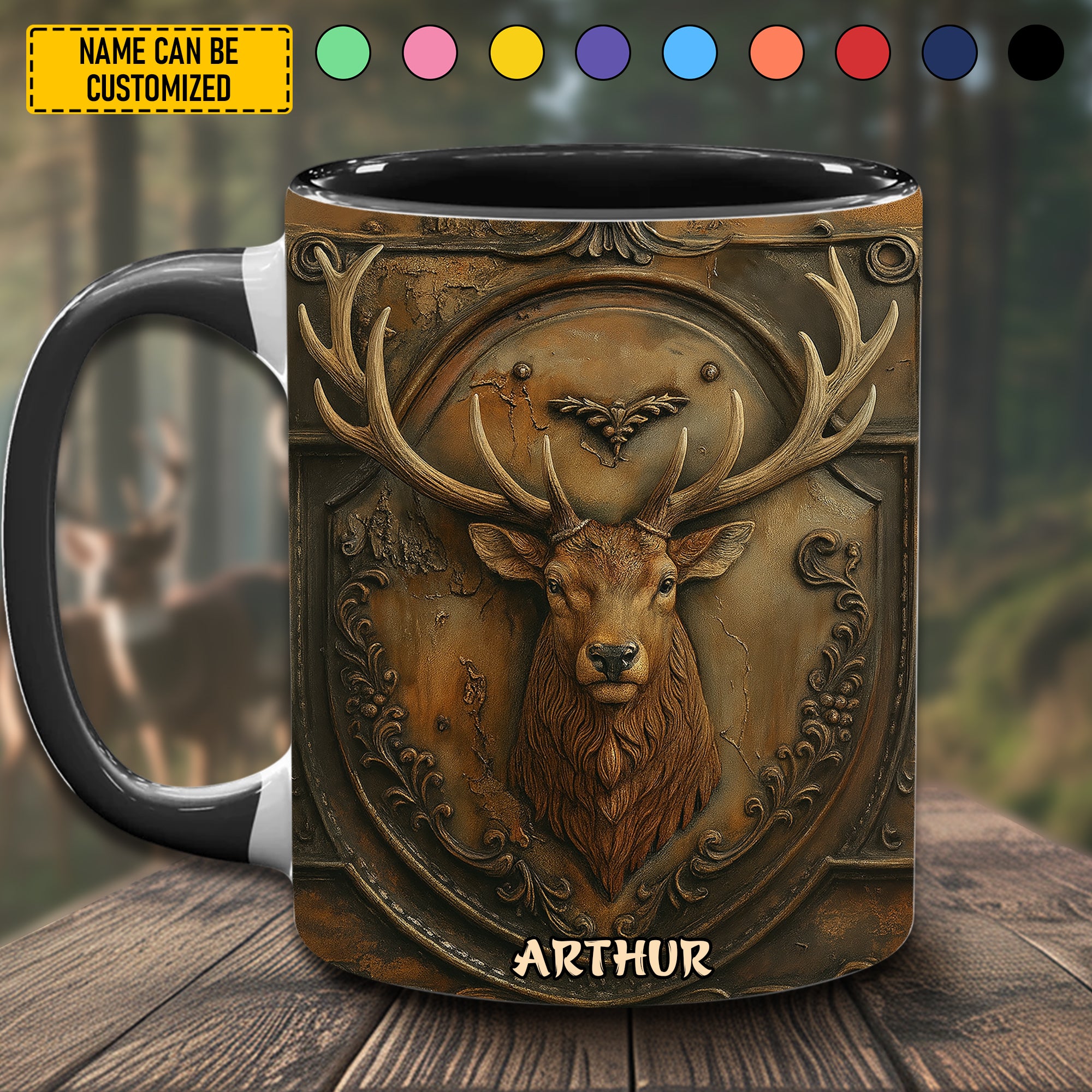 Personalized Accent Mug Deer hunting accent mug Good Gifts For Deer Hunters