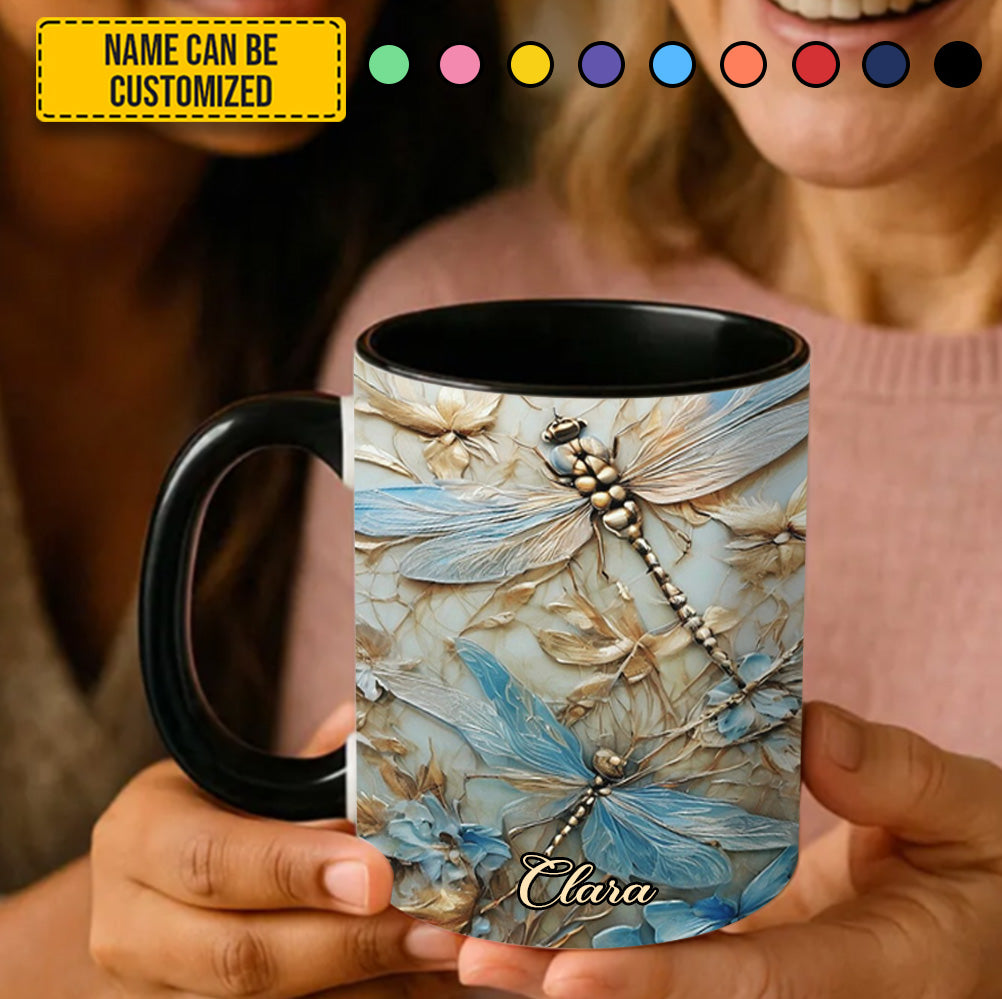 Personalized Accent Mug Dragonflies Accent Mug Great Gift For Dragonfly Lovers - Image 9