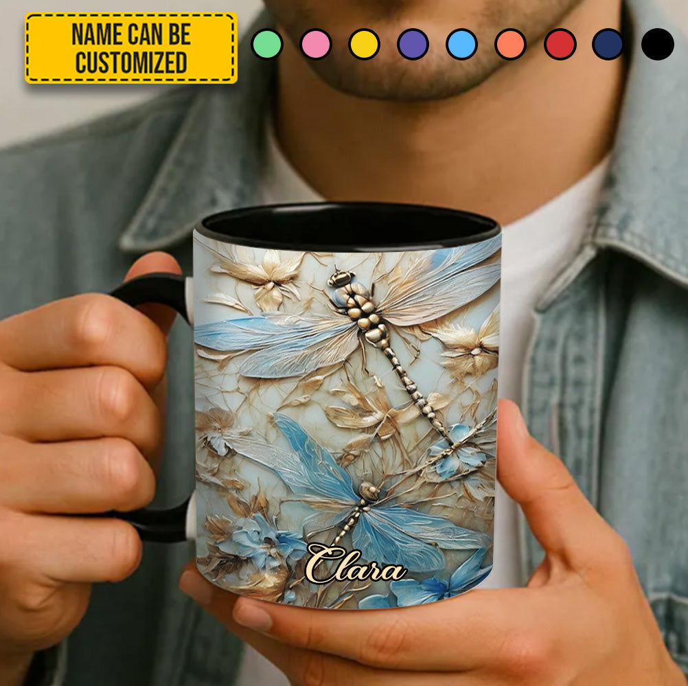 Personalized Accent Mug Dragonflies Accent Mug Great Gift For Dragonfly Lovers - Image 6