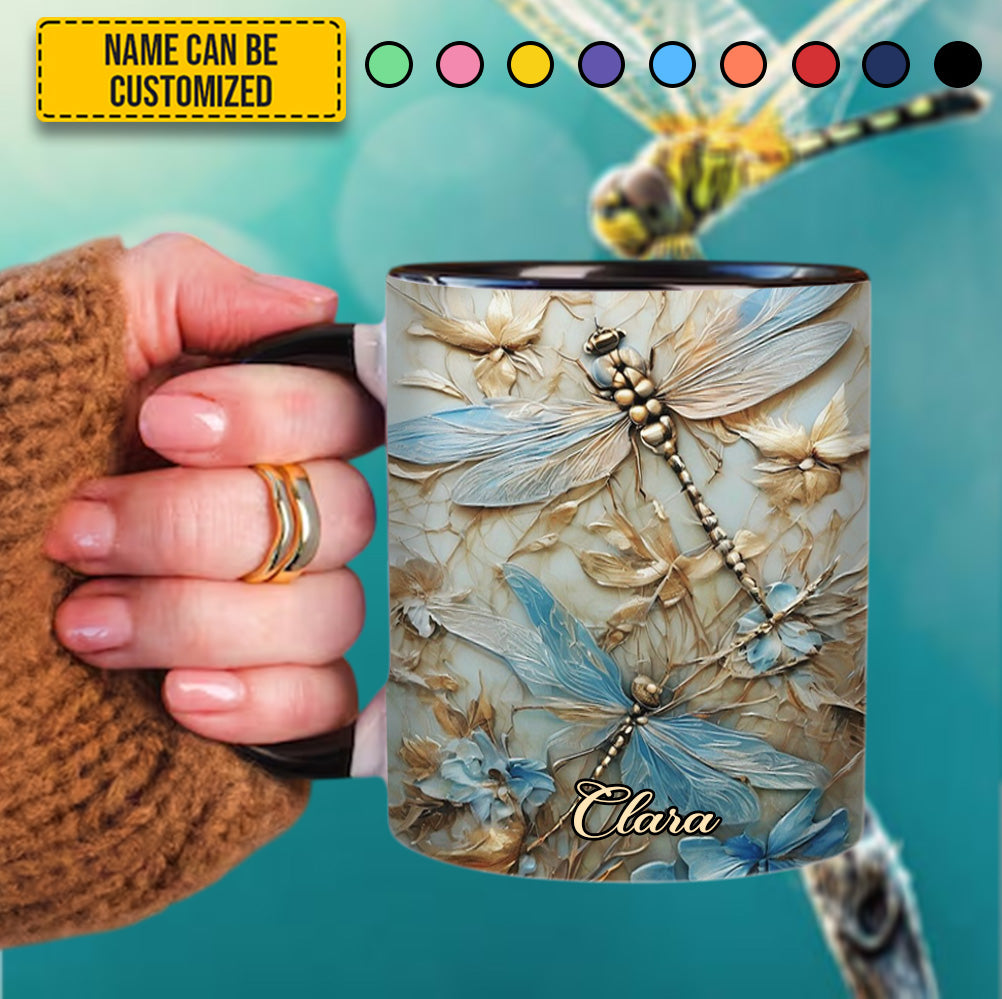 Personalized Accent Mug Dragonflies Accent Mug Great Gift For Dragonfly Lovers - Image 7