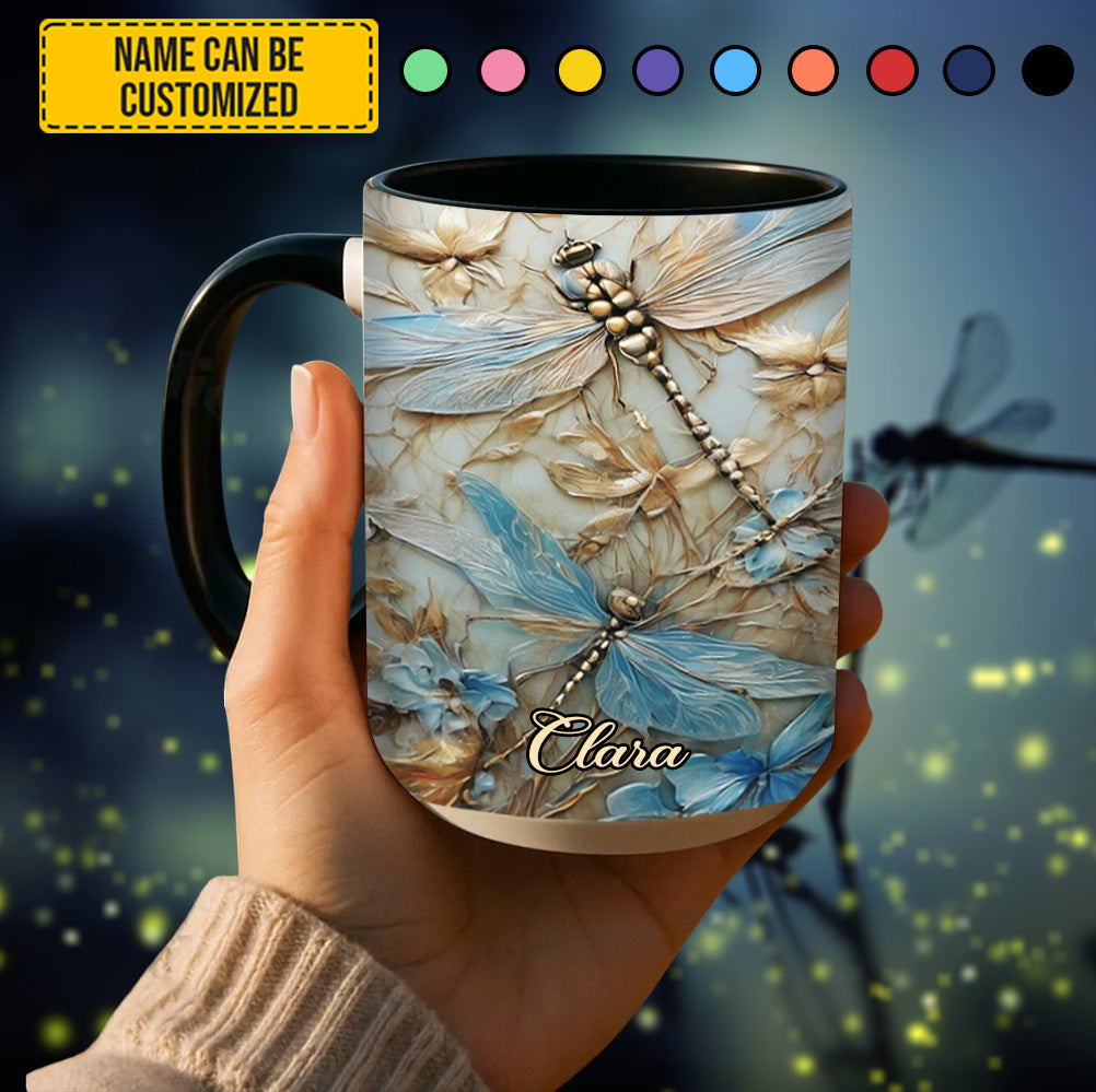 Personalized Accent Mug Dragonflies Accent Mug Great Gift For Dragonfly Lovers - Image 8