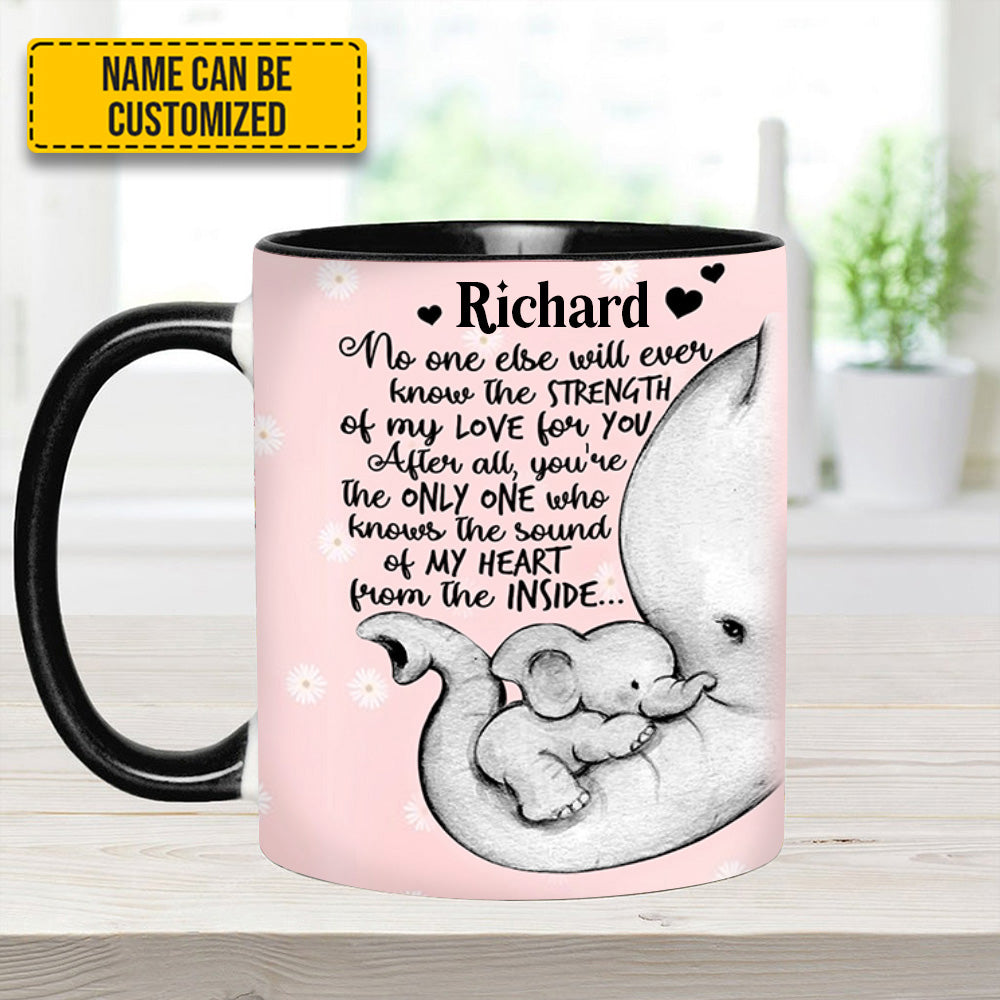 Personalized Accent Mug Elephant Mother's Day Cute Gift For Daughter - Image 7