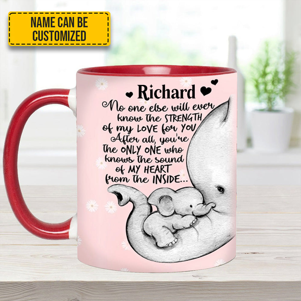 Personalized Accent Mug Elephant Mother's Day Cute Gift For Daughter - Image 6