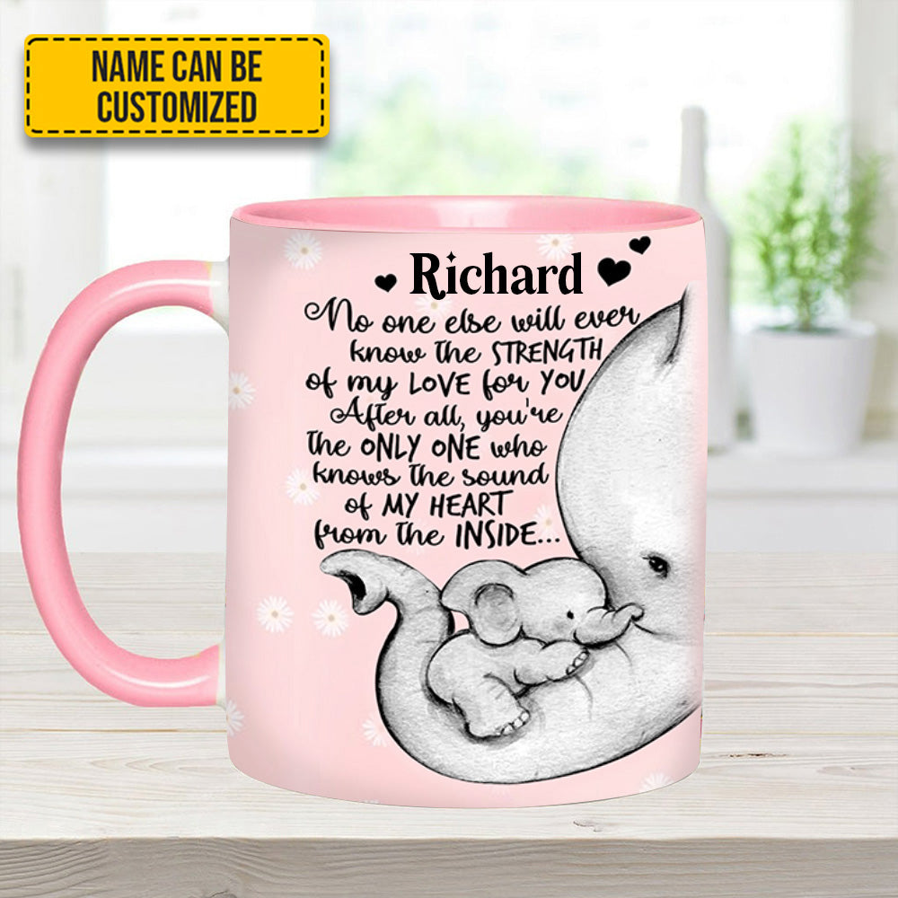 Personalized Accent Mug Elephant Mother's Day Cute Gift For Daughter - Image 5