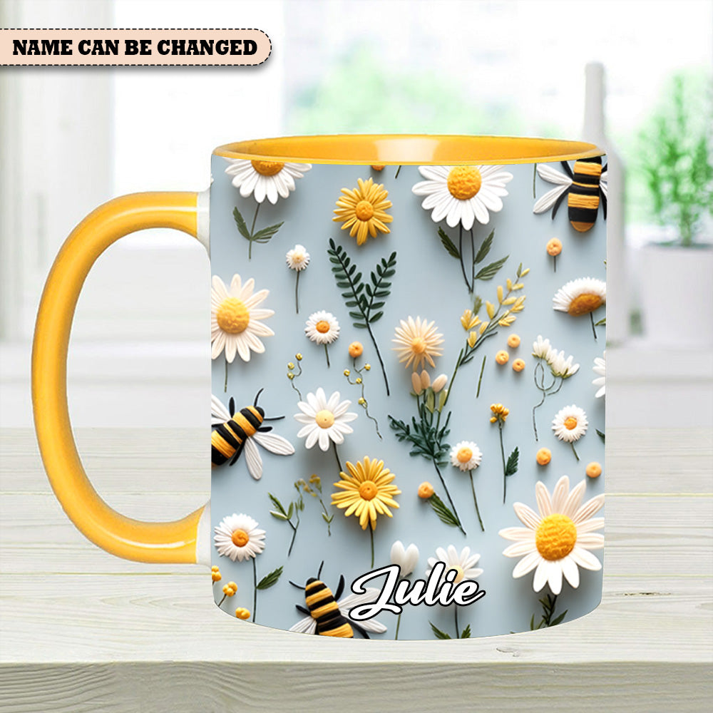 Personalized Accent Mug Floral Bee Birthday Gifts For Flower Lovers - Image 10