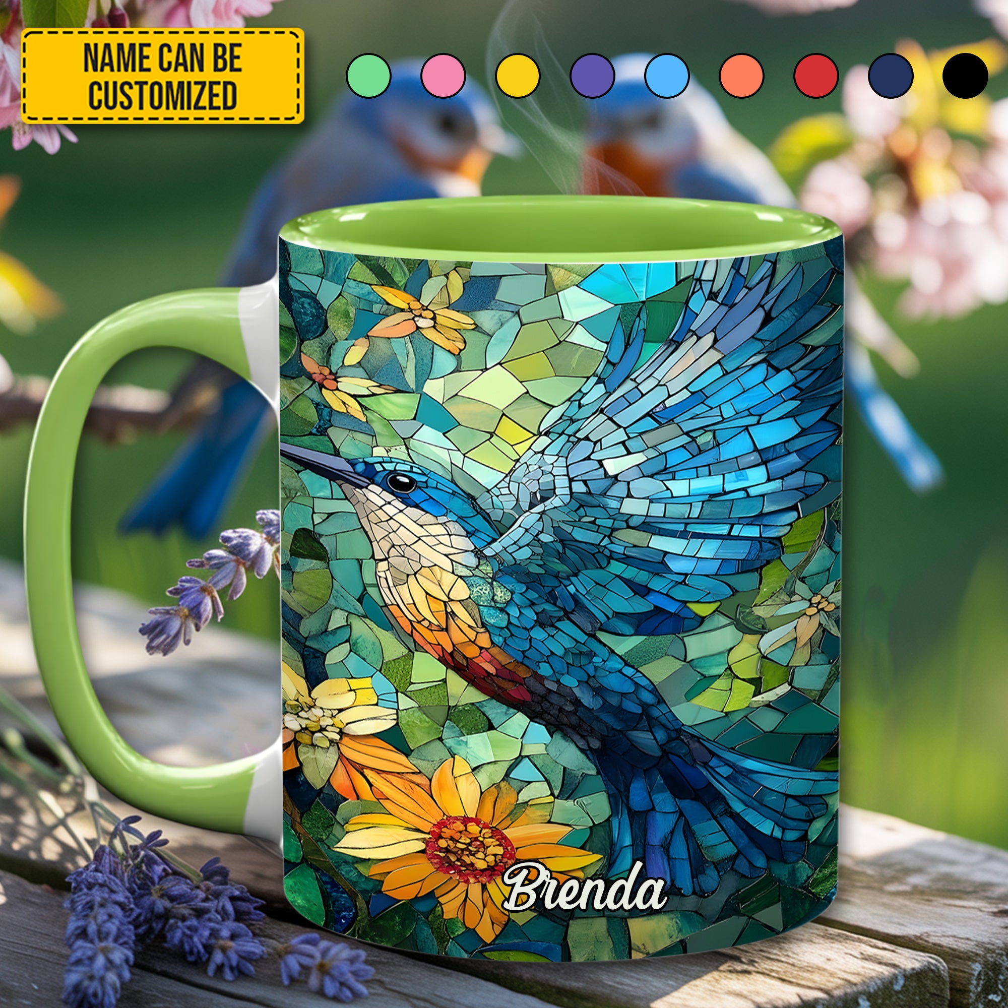 Personalized Accent Mug Humming Bird Great Gift For Daughter - Image 2