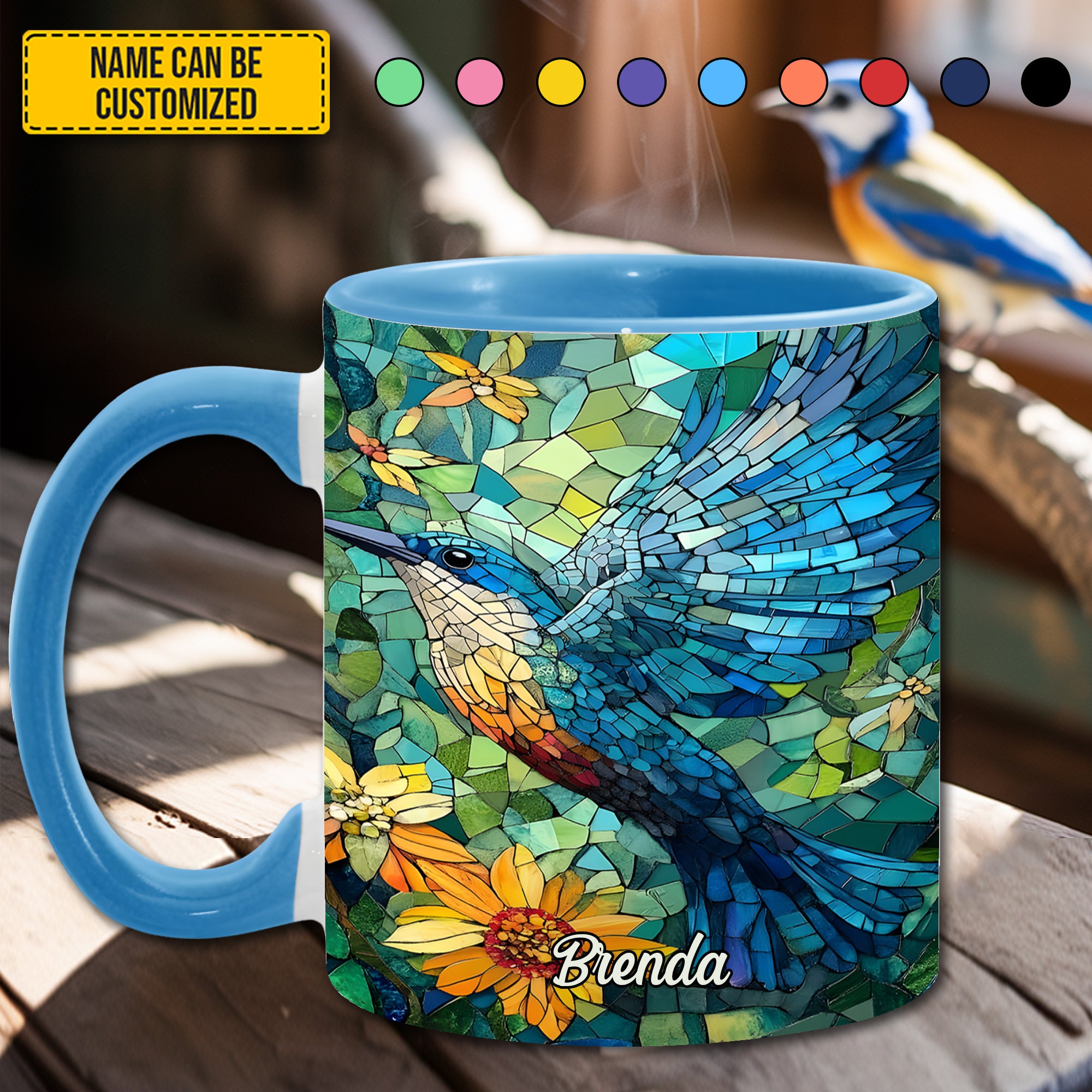 Personalized Accent Mug Humming Bird Great Gift For Daughter - Image 3