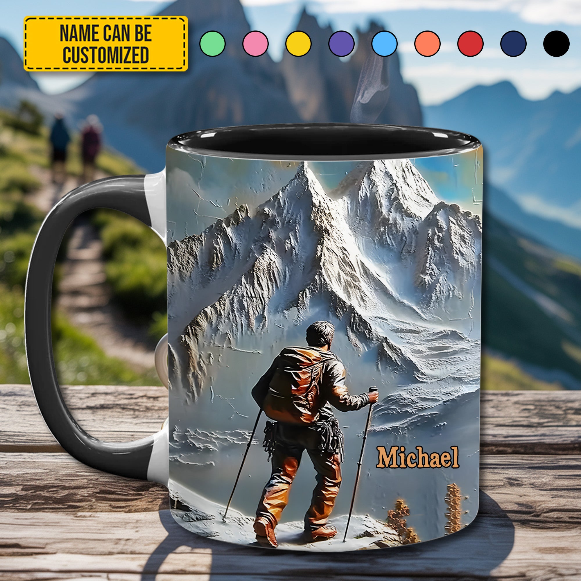 Personalized Accent Mug King of the Climb Best Gift For Brother