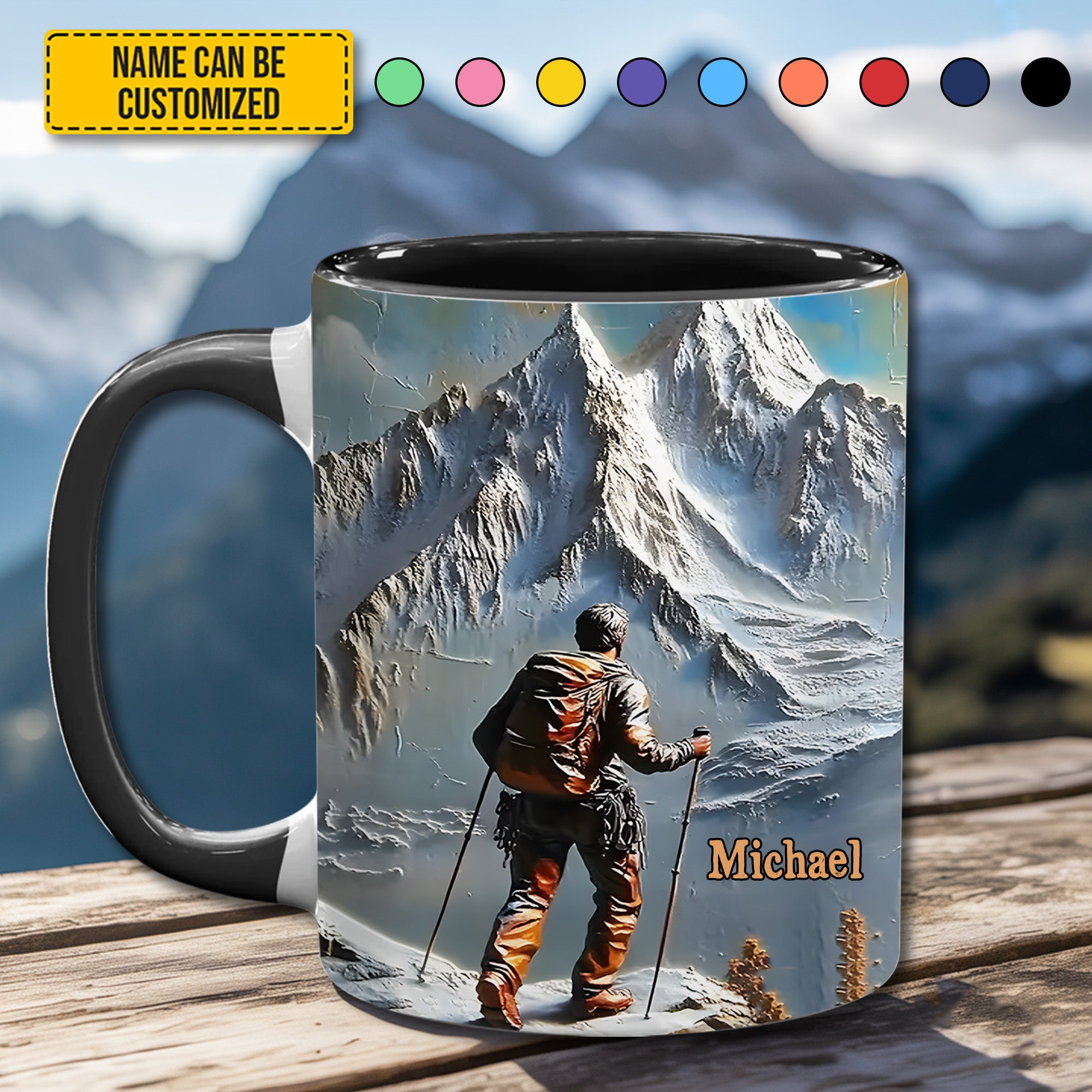Personalized Accent Mug King of the Climb Best Gift For Brother - Image 3