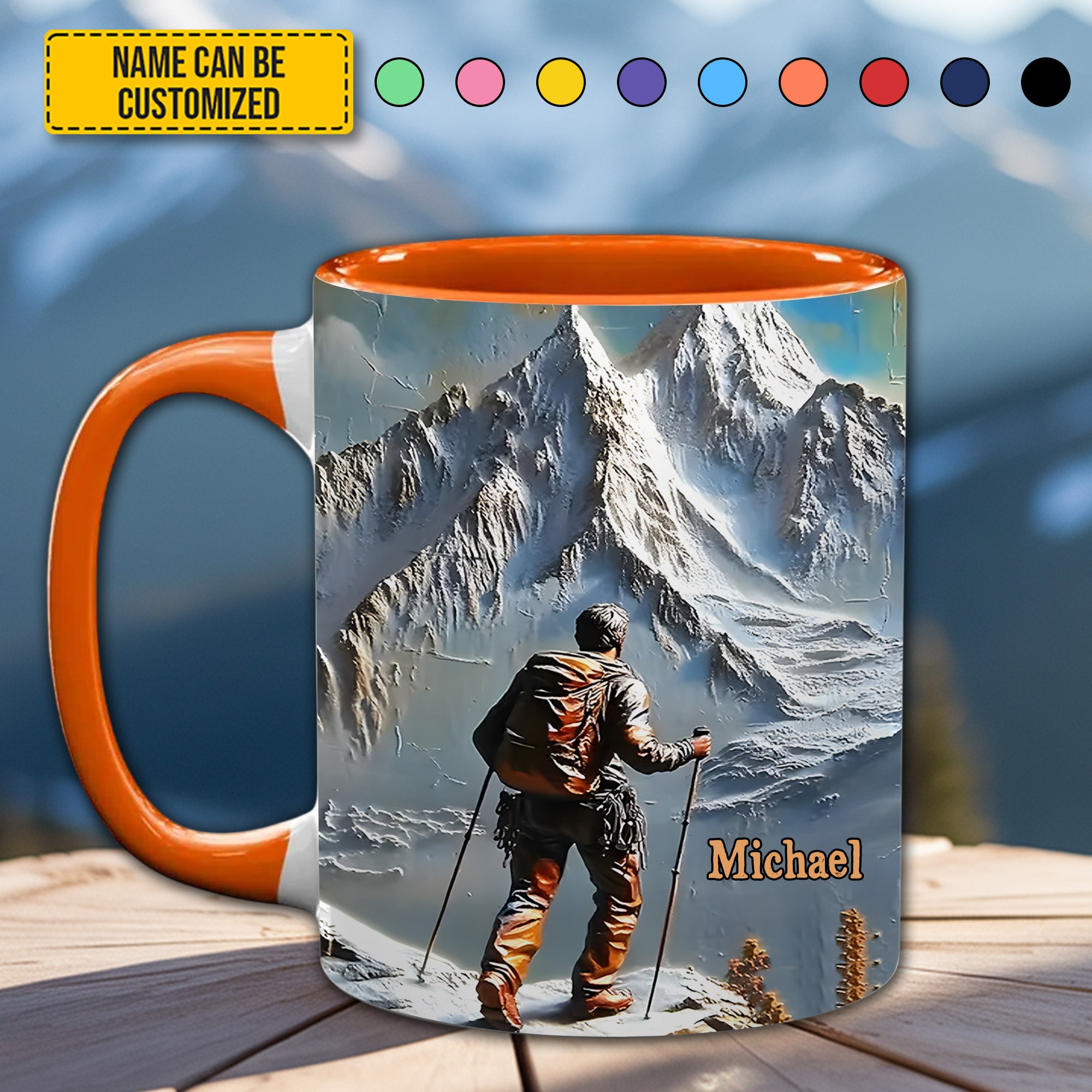 Personalized Accent Mug King of the Climb Best Gift For Brother - Image 4