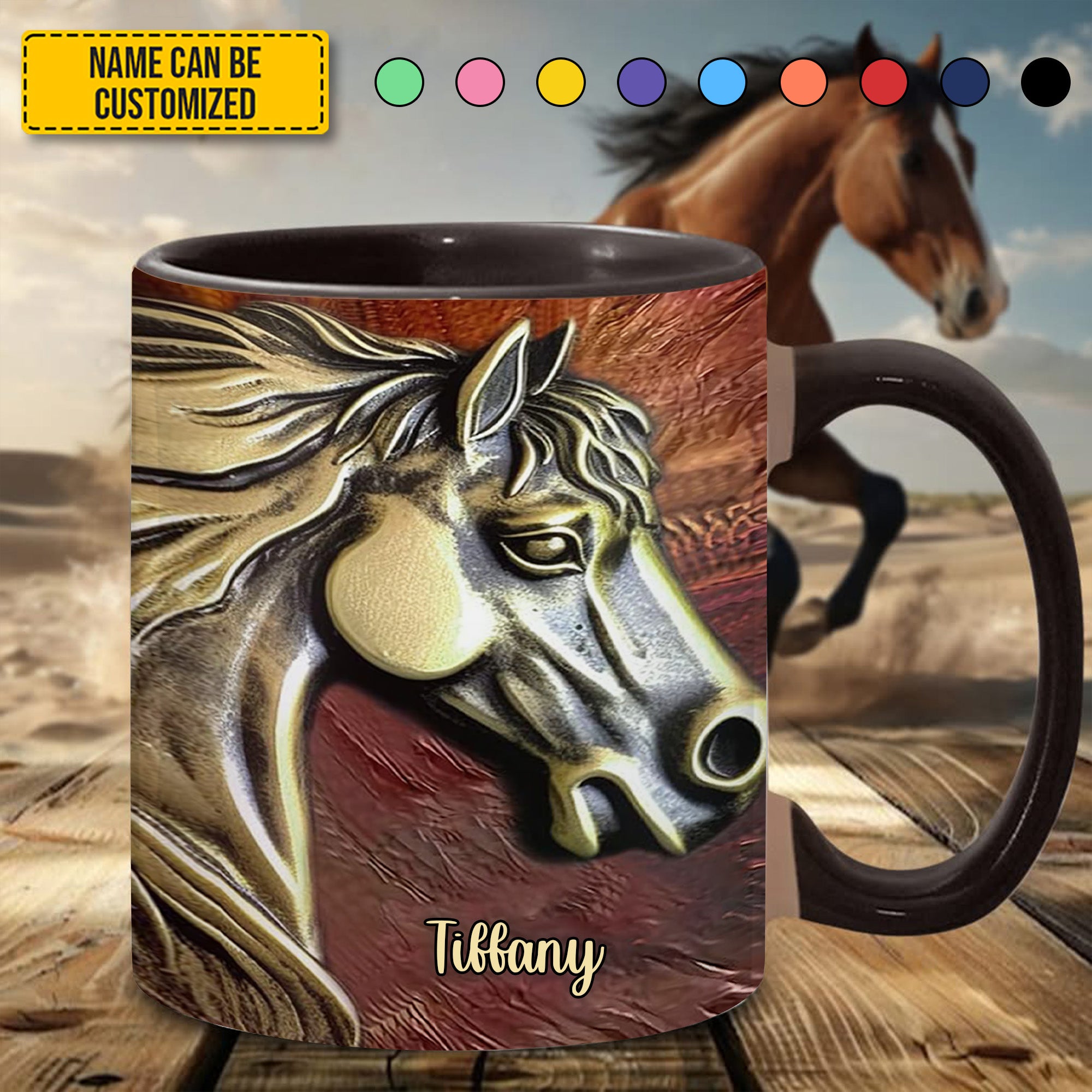 Personalized Accent Mug Life Is Better With A Horse Practical Gifts For Horse Owners - Image 3