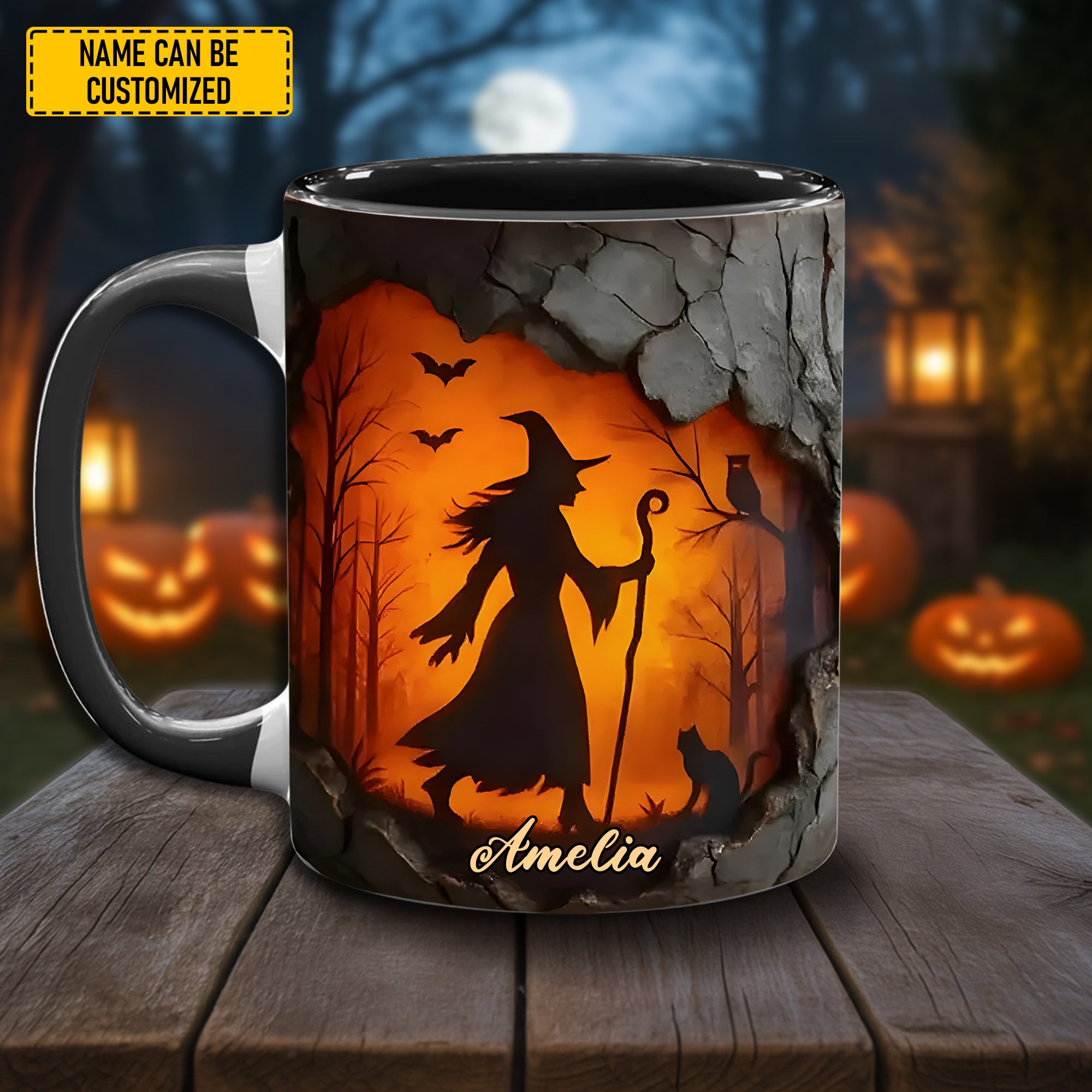 Personalized Accent Mug Mystic Witch Night Unique Gift For Mom